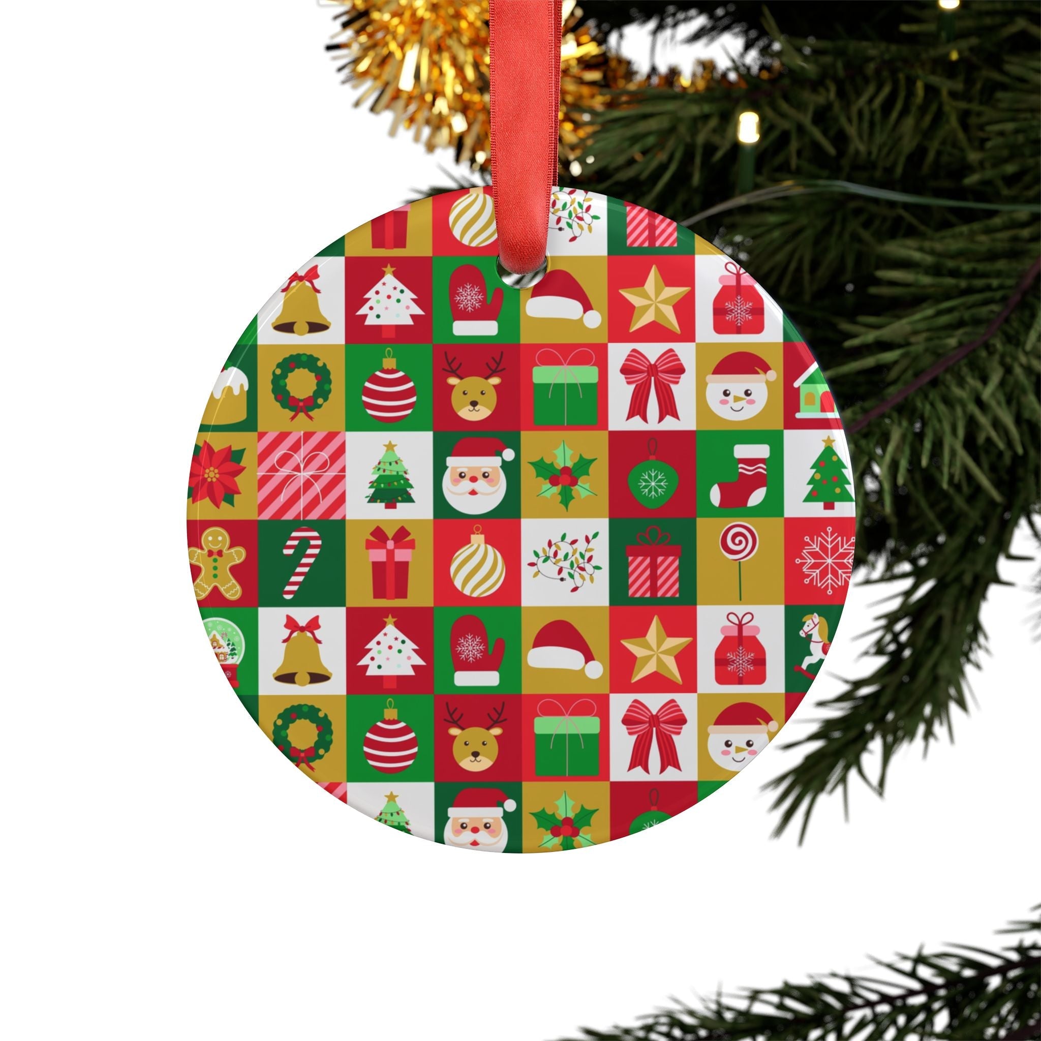 Acrylic Ornament with Ribbon - Love & Latte Co.