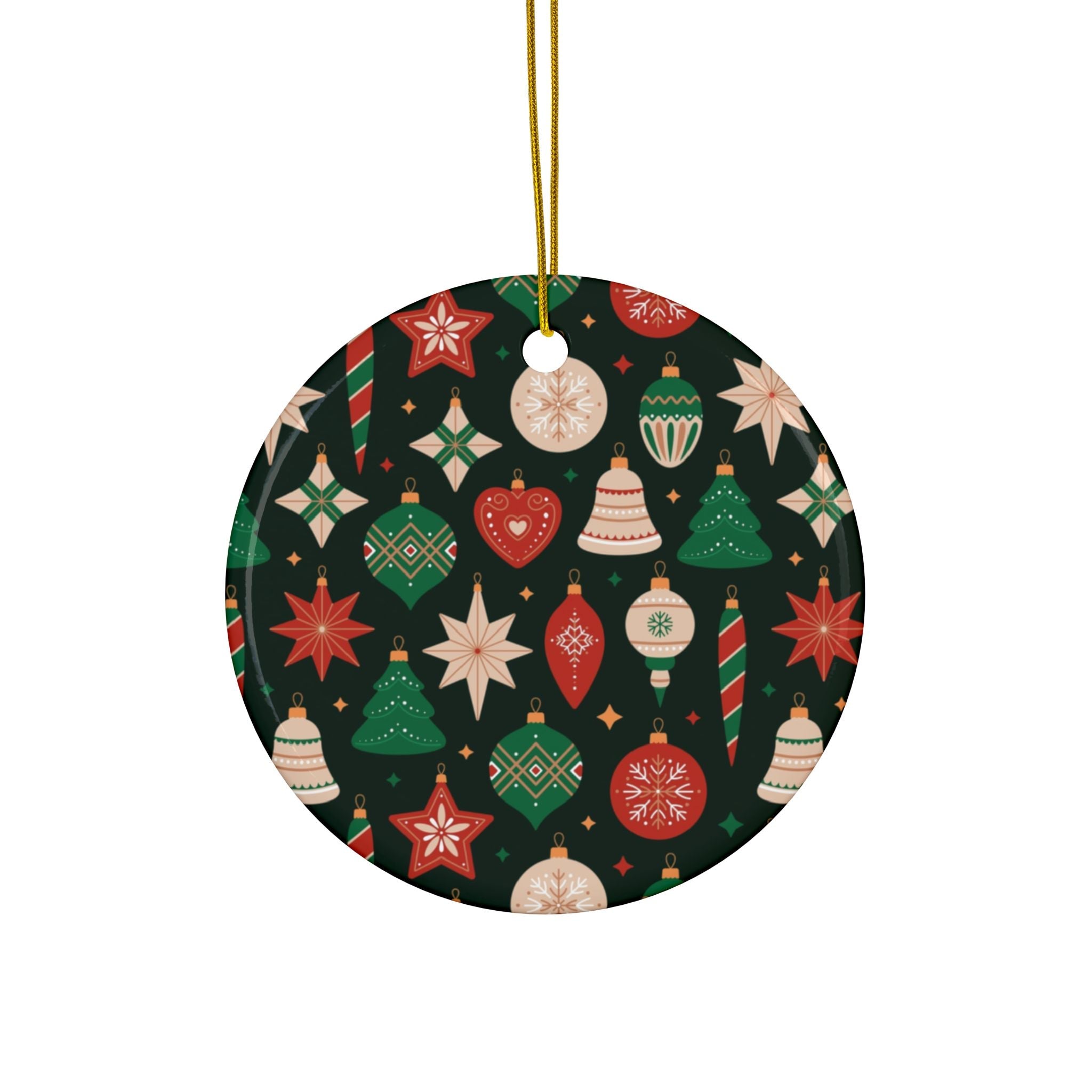 Ceramic Ornaments, 2 - Side Print, (1pc, 3pcs, 5pcs, 10pcs) - Love & Latte Co.