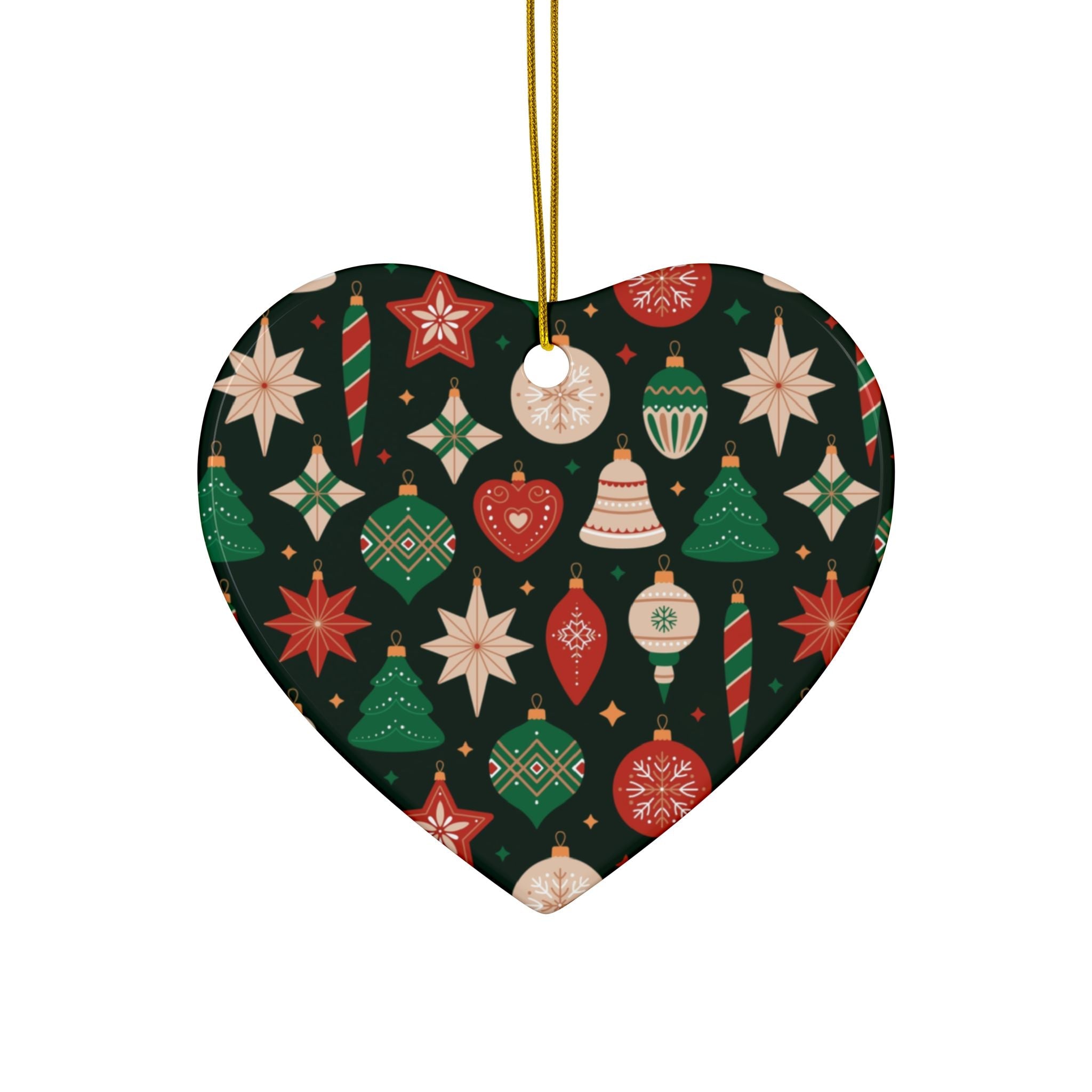 Ceramic Ornaments, 2 - Side Print, (1pc, 3pcs, 5pcs, 10pcs) - Love & Latte Co.