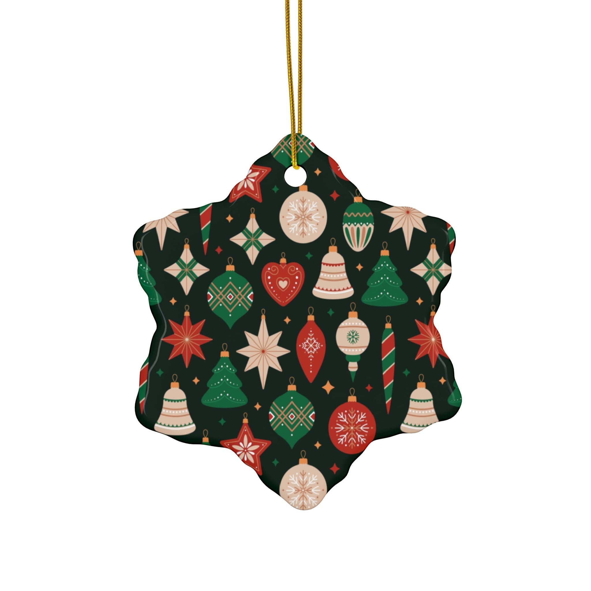 Ceramic Ornaments, 2 - Side Print, (1pc, 3pcs, 5pcs, 10pcs) - Love & Latte Co.