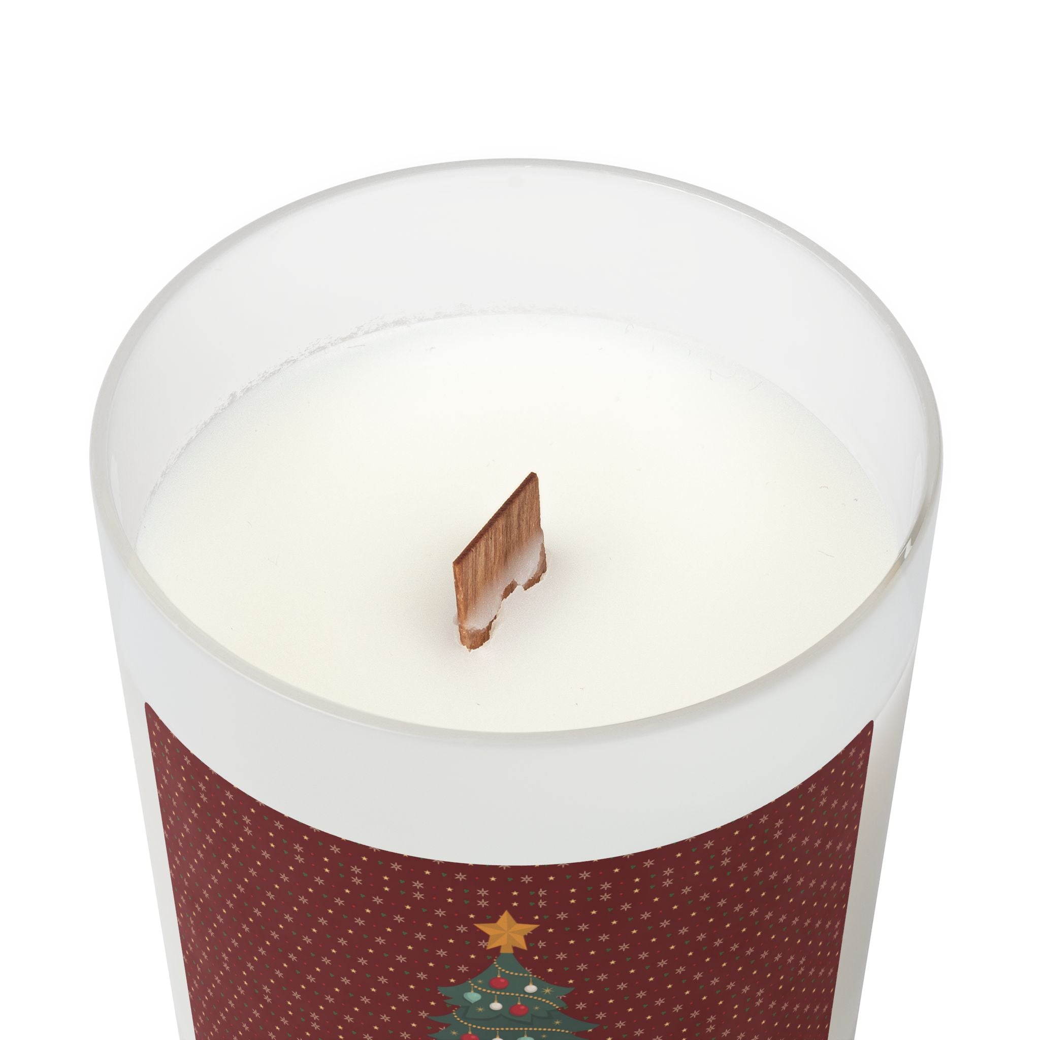Christmas Tree Scented Candle - 11oz Frosted Glass - Love & Latte Co.