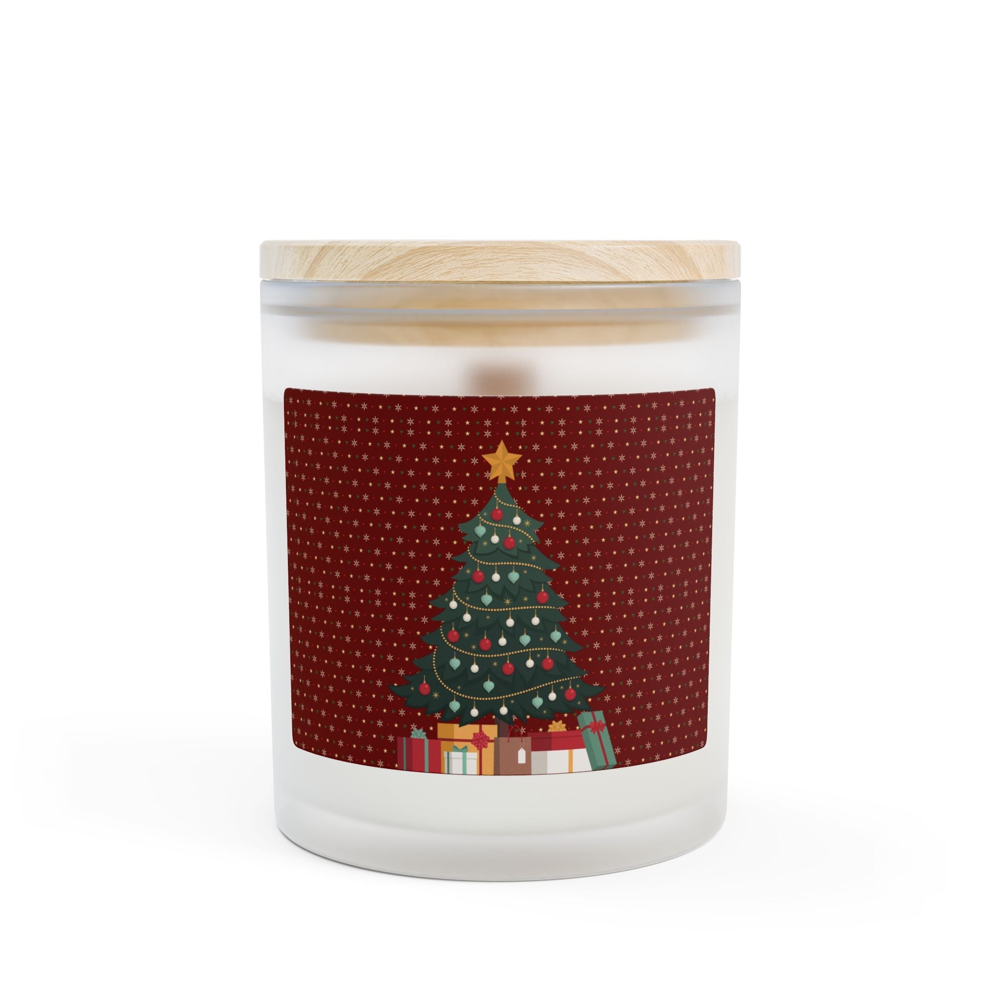 Christmas Tree Scented Candle - 11oz Frosted Glass - Love & Latte Co.