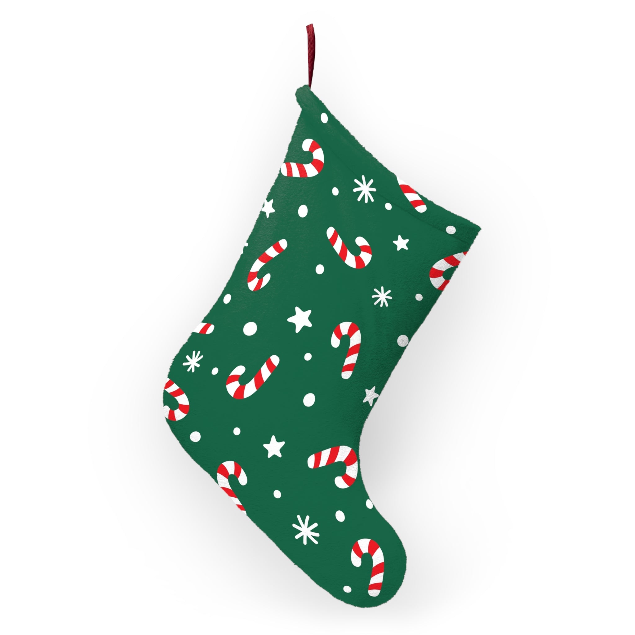 Classic Christmas Stocking – Soft Fleece Holiday Gift Holder - Love & Latte Co.