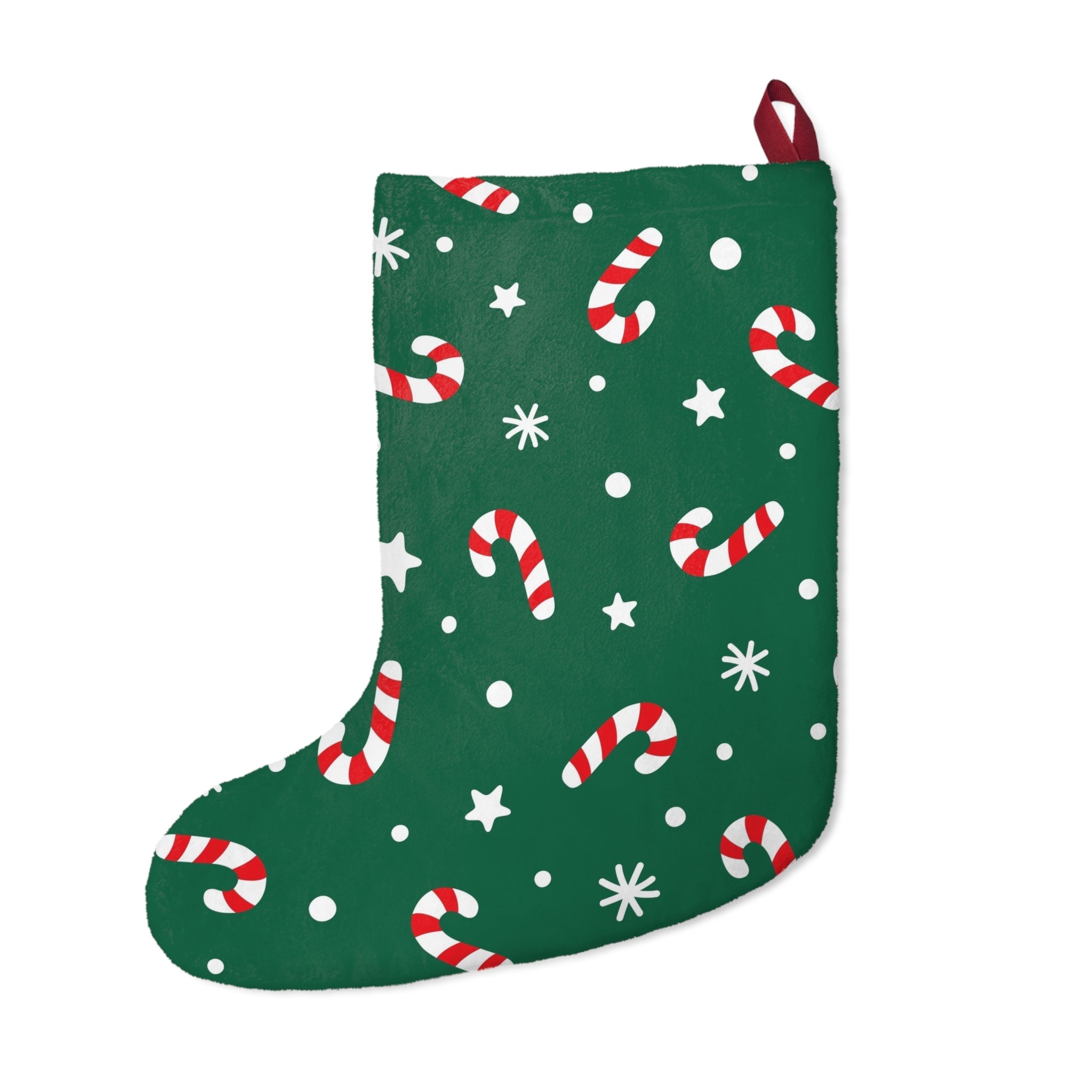 Classic Christmas Stocking – Soft Fleece Holiday Gift Holder - Love & Latte Co.