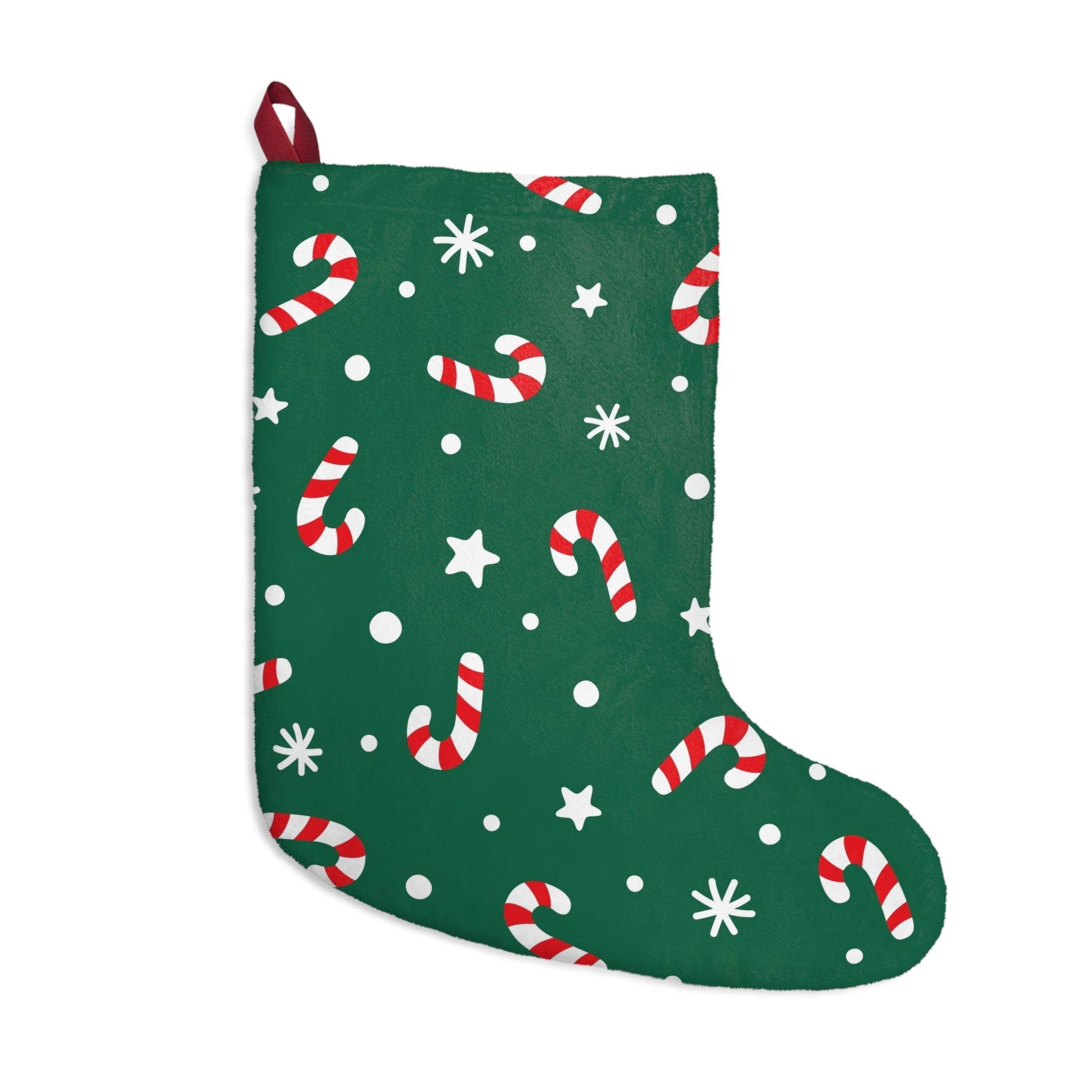 Classic Christmas Stocking – Soft Fleece Holiday Gift Holder - Love & Latte Co.