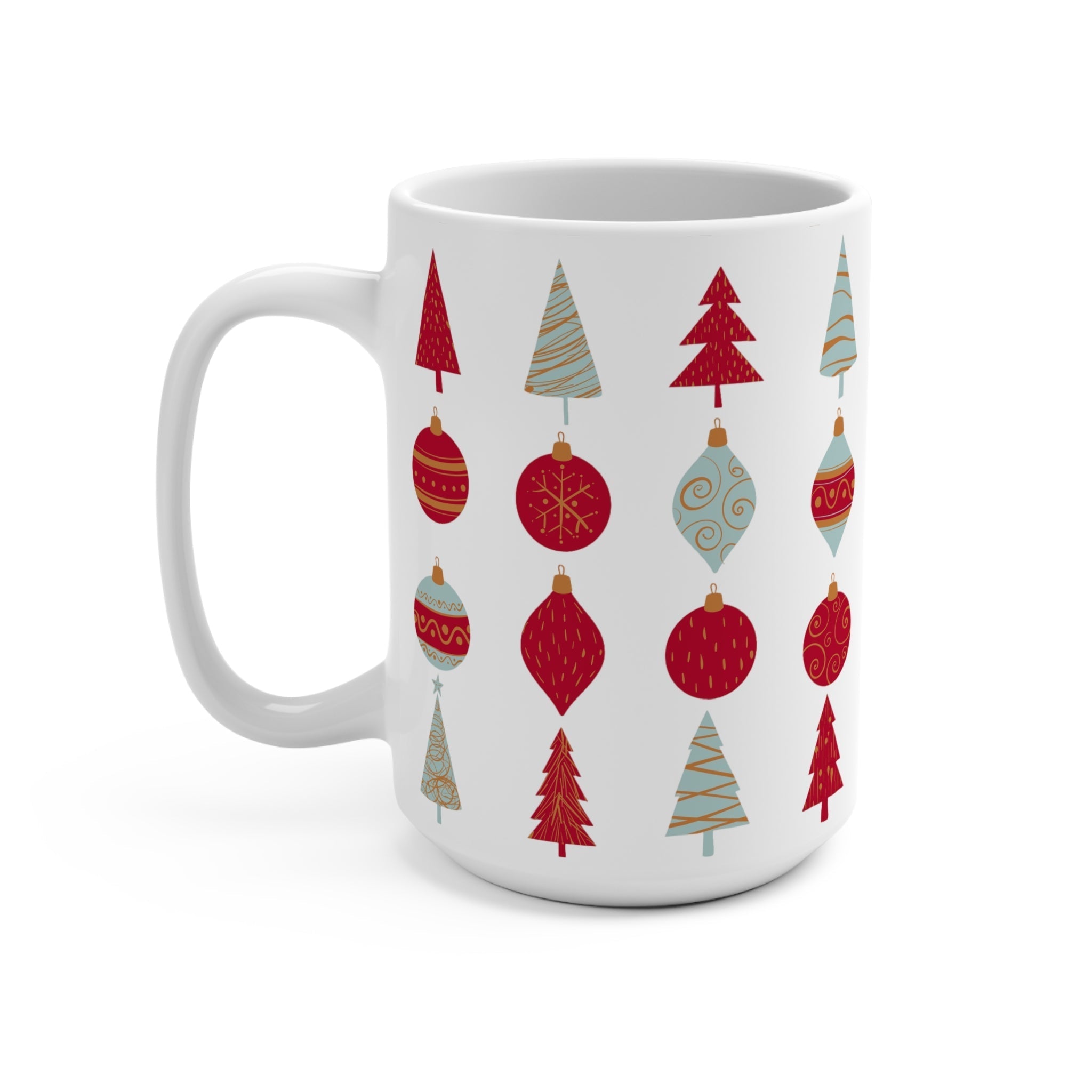 Cozy Cabin Christmas Cup – 15oz Holiday Ceramic Mug | Festive Coffee & Tea Gift for the Season - Love & Latte Co.