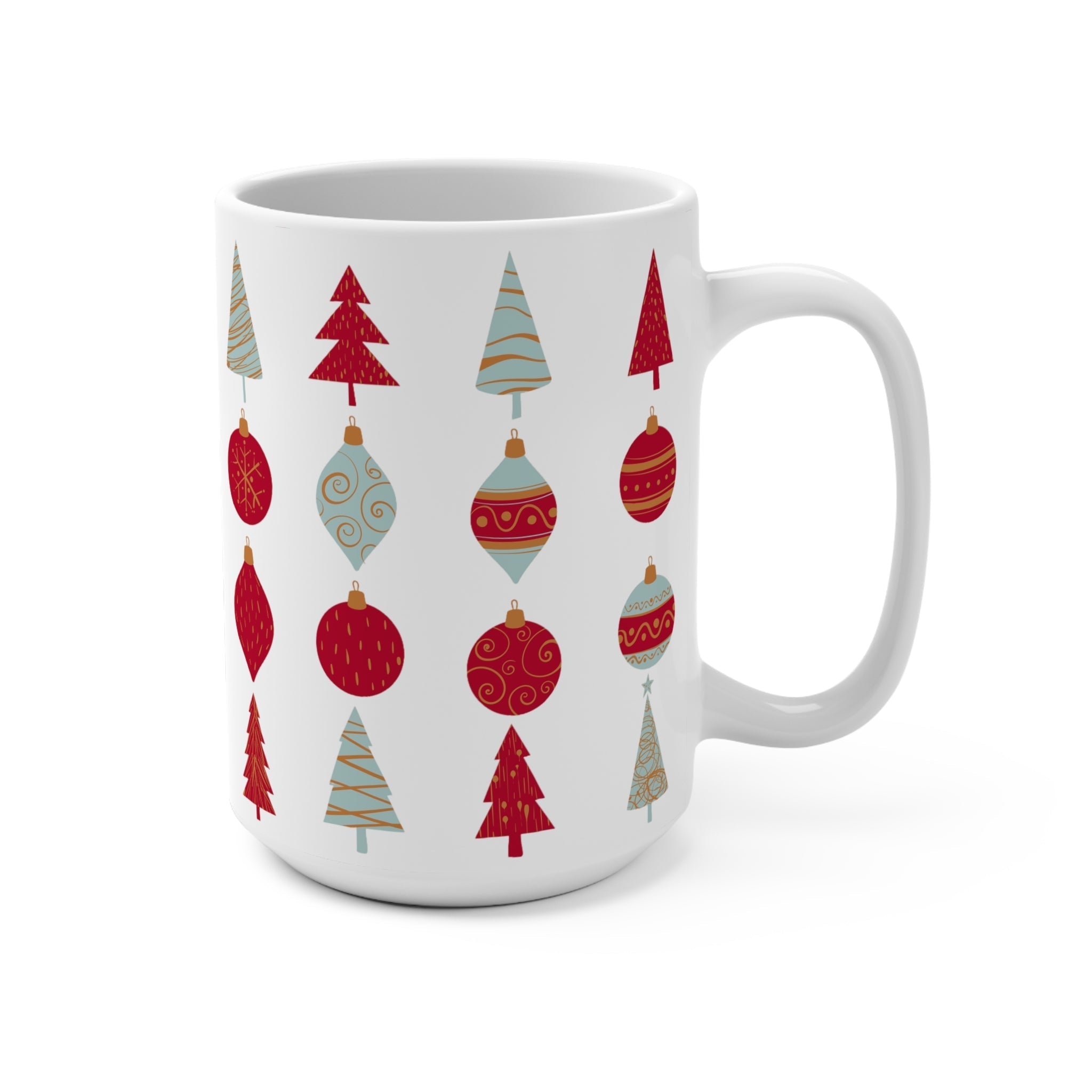 Cozy Cabin Christmas Cup – 15oz Holiday Ceramic Mug | Festive Coffee & Tea Gift for the Season - Love & Latte Co.