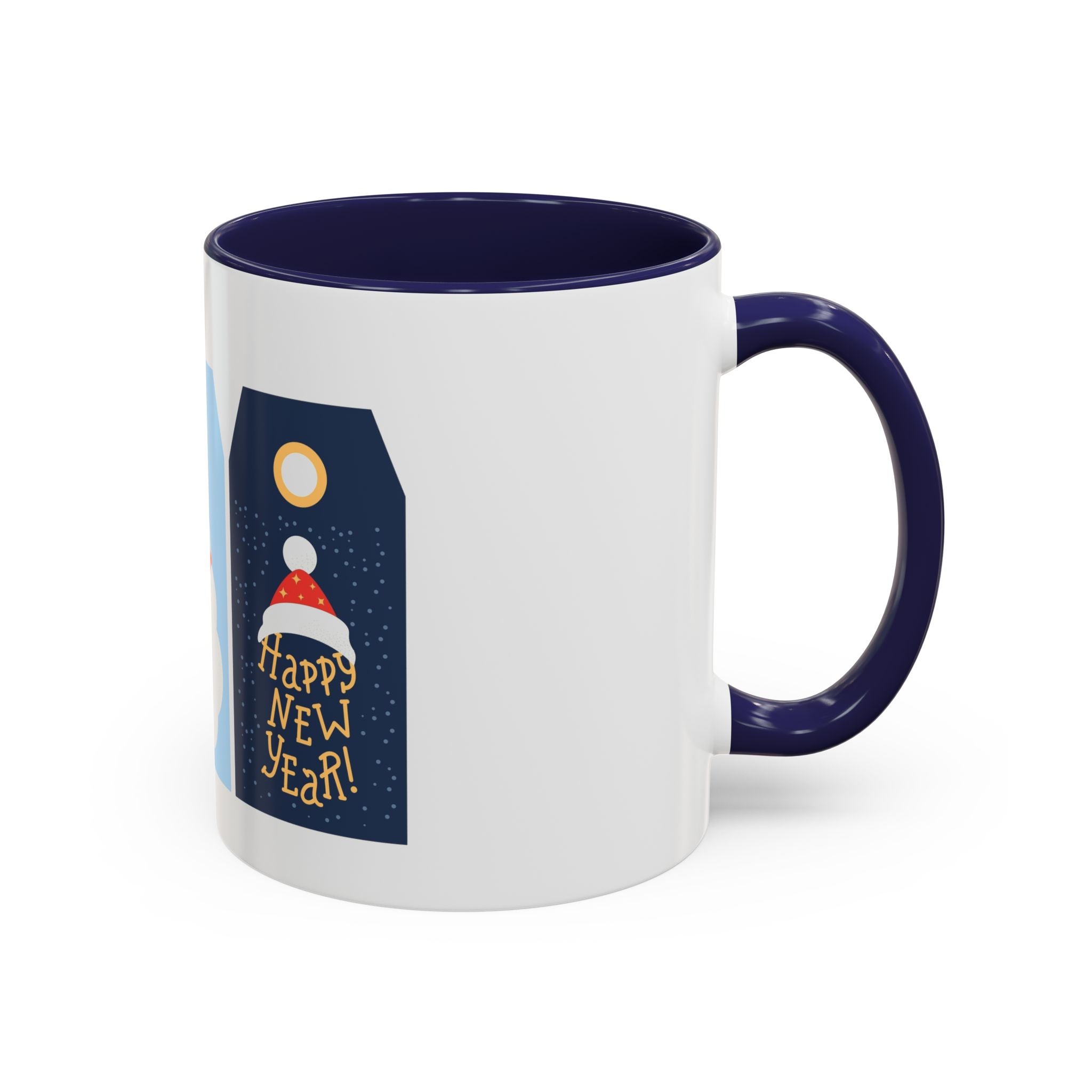 Cozy Cabin Christmas Cup – Festive Holiday Coffee Mug with Santa & Gifts Design | 15oz Ceramic Mug,