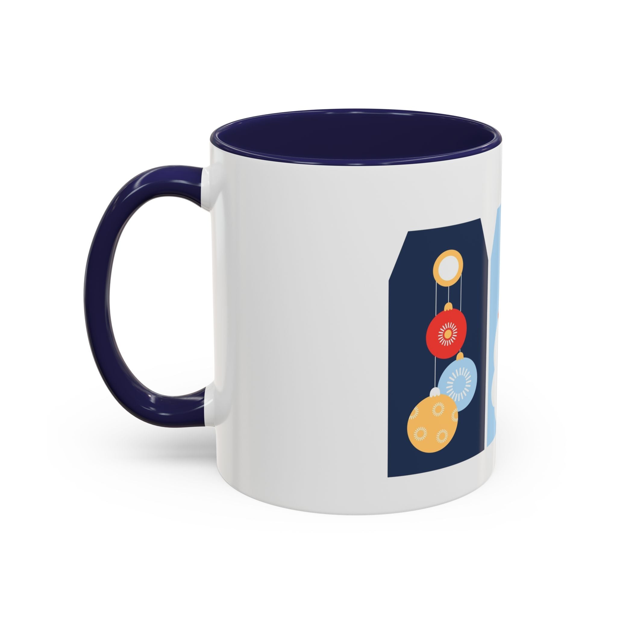 Cozy Cabin Christmas Cup – Festive Holiday Coffee Mug with Santa & Gifts Design | 15oz Ceramic Mug,