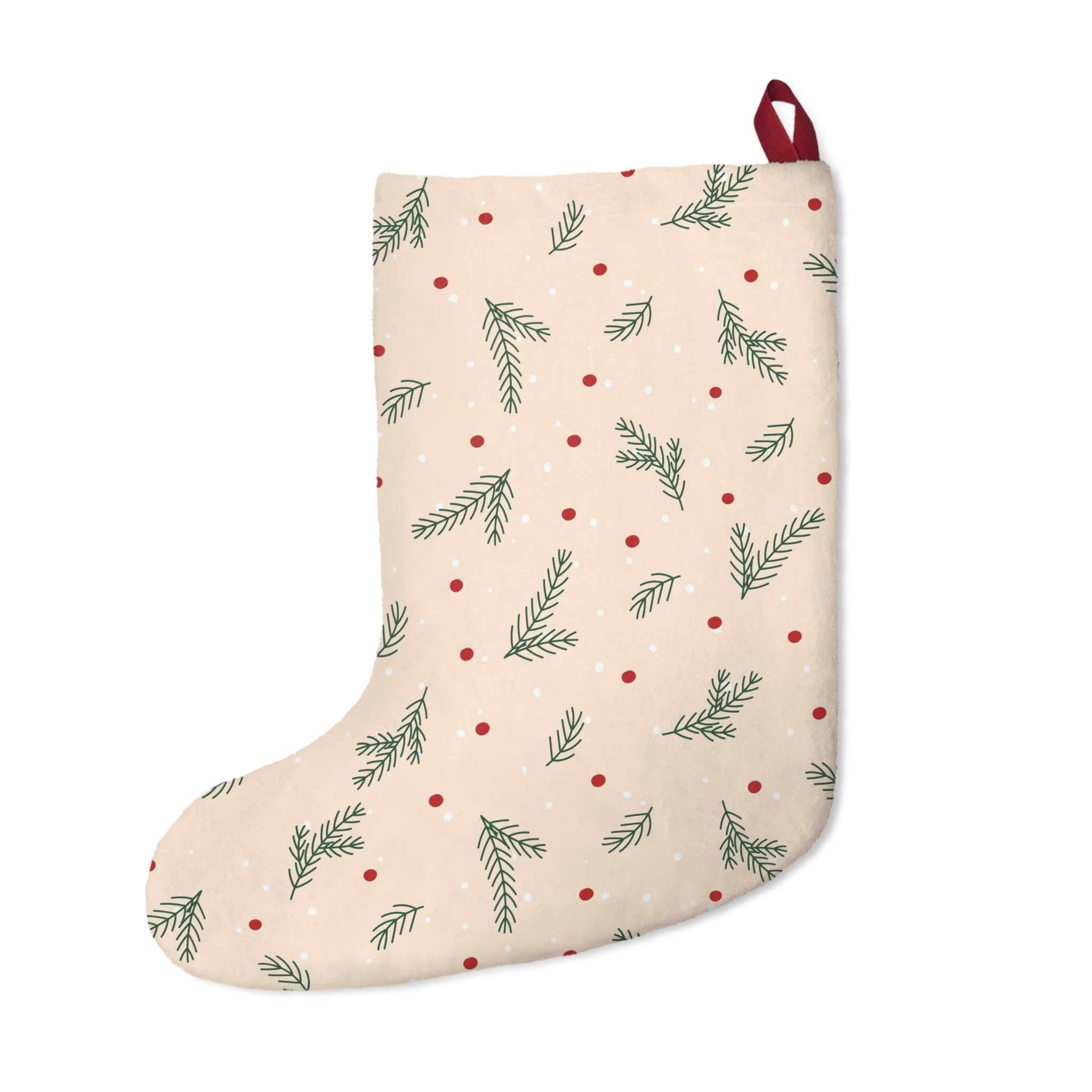 Cozy Christmas Stocking – Plush Holiday Fireplace Décor - Love & Latte Co.