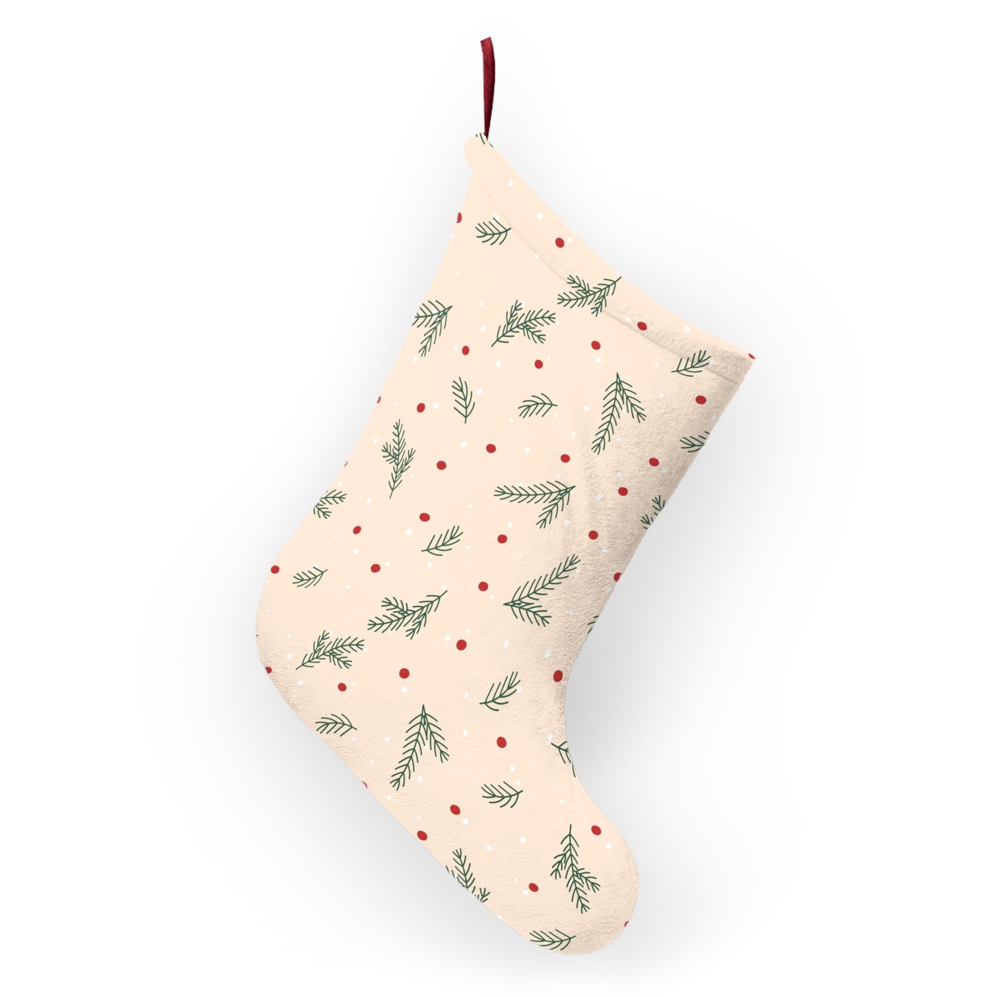 Cozy Christmas Stocking – Plush Holiday Fireplace Décor - Love & Latte Co.