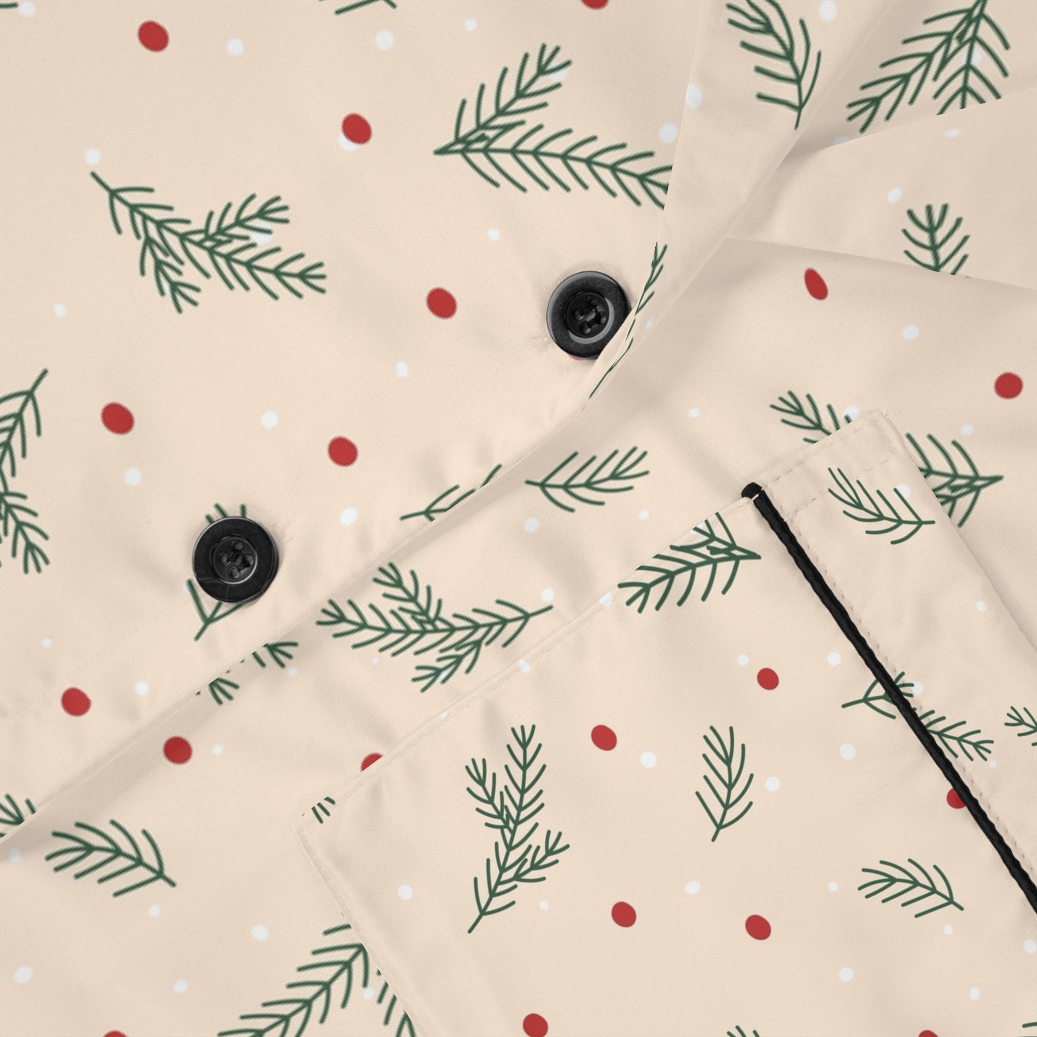 Elegant Satin Pajamas – Holiday Nightwear for Cozy Evenings In: Merry & Midnight Satin - Love & Latte Co.