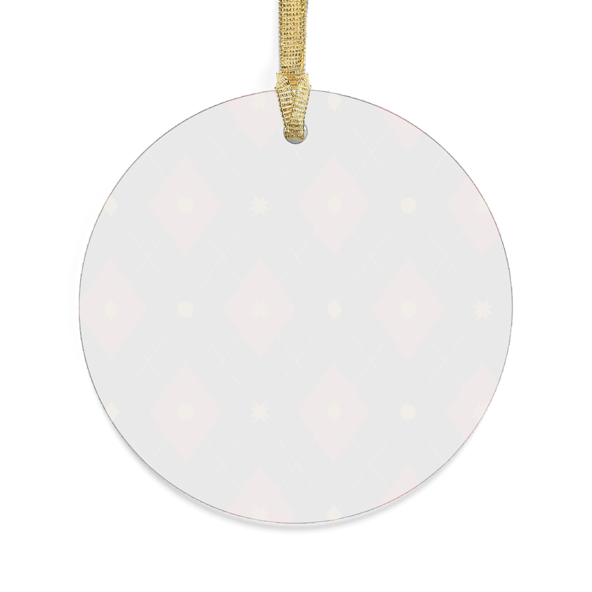 Festive Acrylic Ornaments - Holiday Decor with Diamond Pattern - Love & Latte Co.