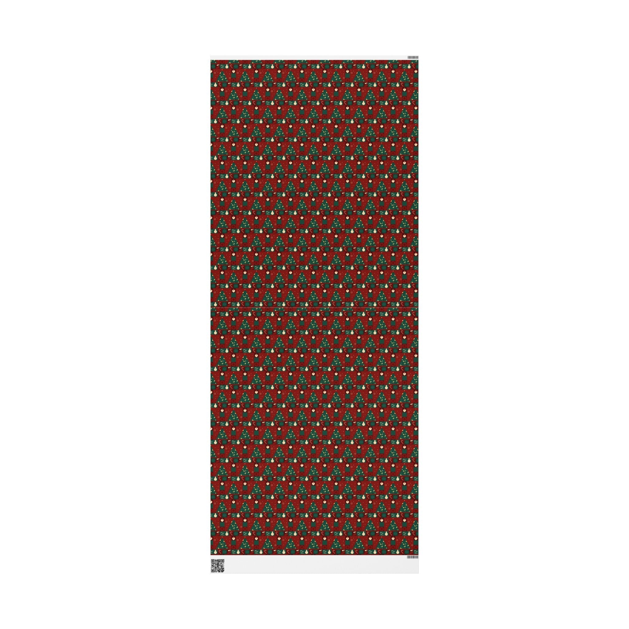 Festive Christmas Wrapping Paper - Merry Holiday Designs - Love & Latte Co.