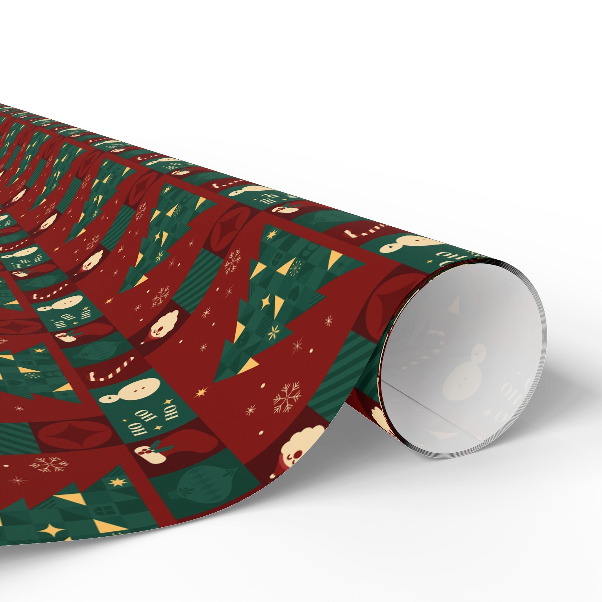 Festive Christmas Wrapping Paper - Merry Holiday Designs - Love & Latte Co.