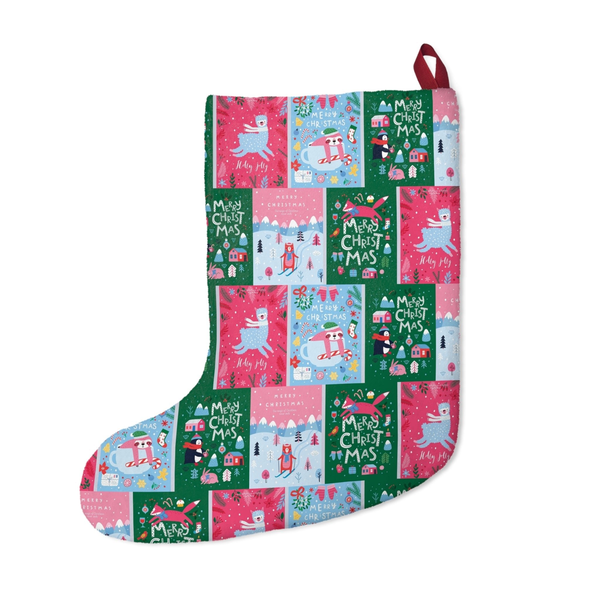 Festive Fireplace Stocking – Christmas Tradition Essential - Love & Latte Co.