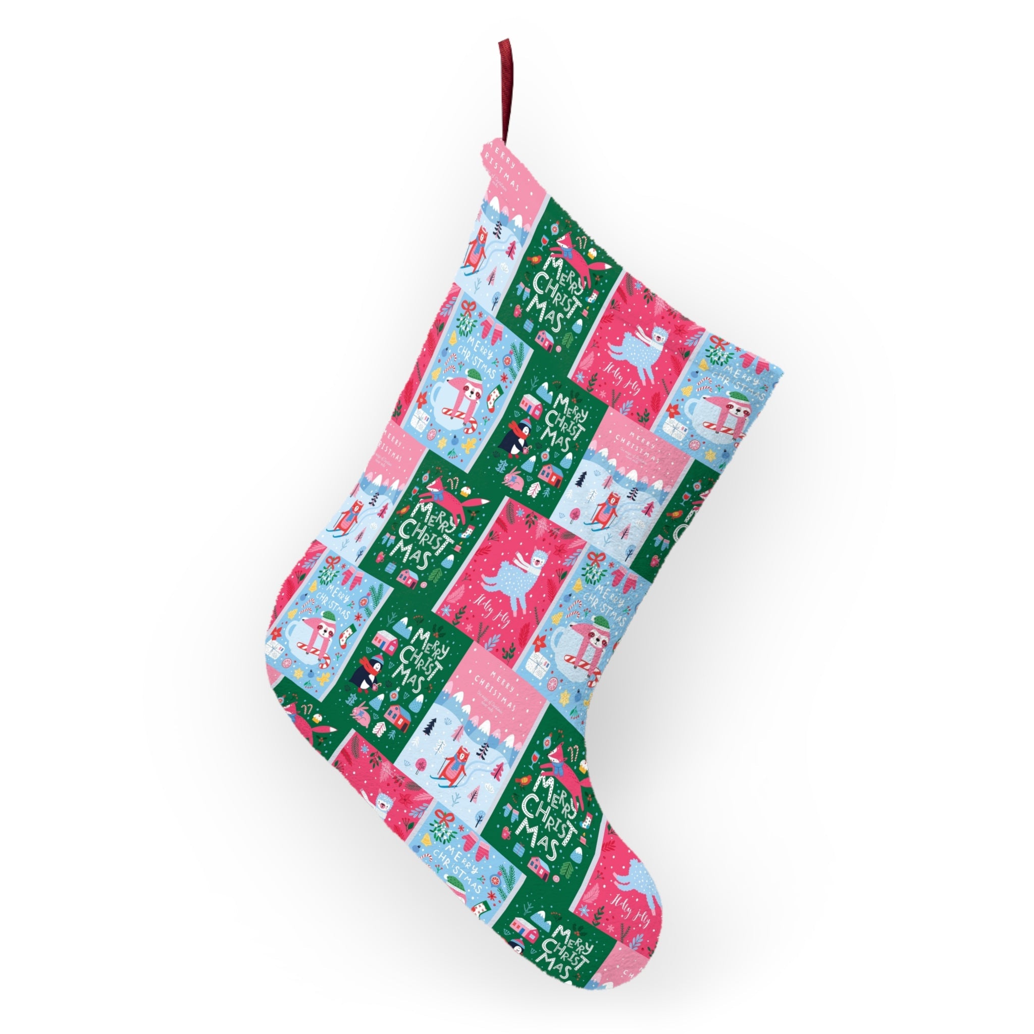 Festive Fireplace Stocking – Christmas Tradition Essential - Love & Latte Co.