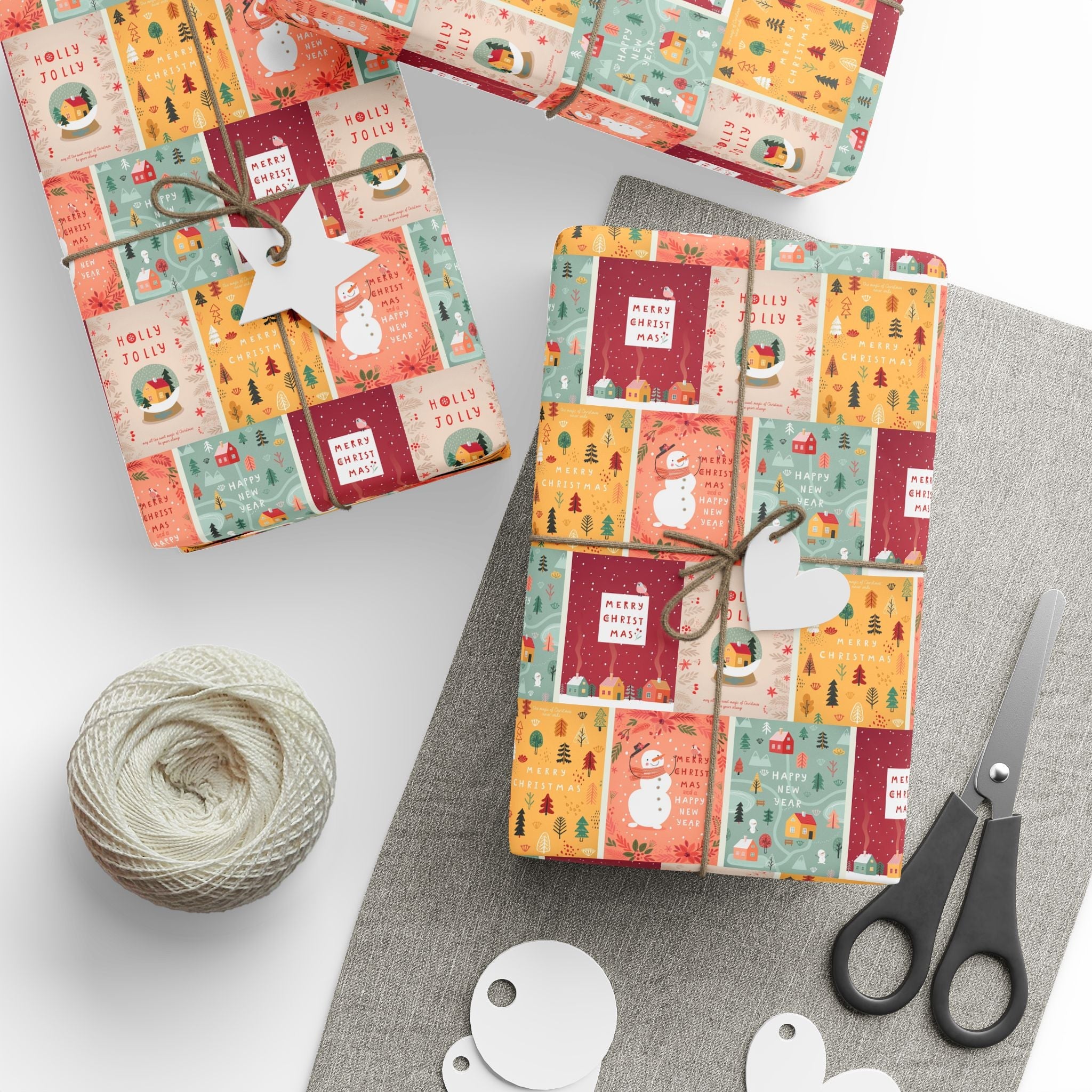 Festive Gift Wrapping Paper Roll – Colorful Holiday Designs for Easy Gift Giving - Love & Latte Co.