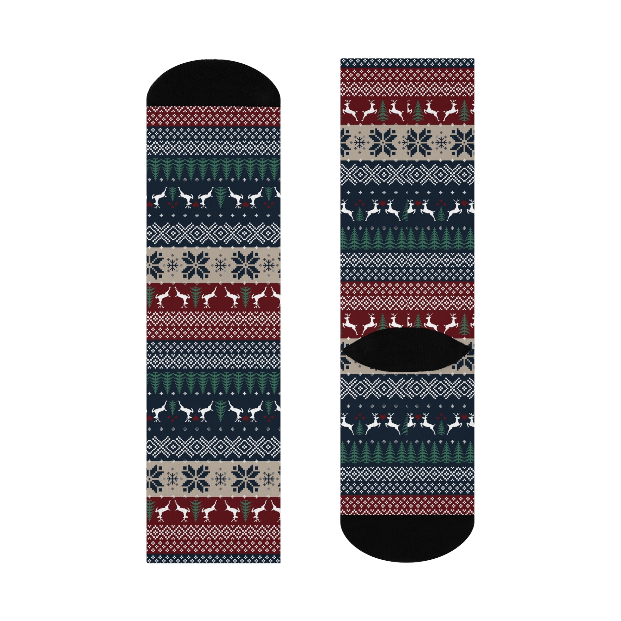 Festive Holiday Crew Socks - Love & Latte Co.