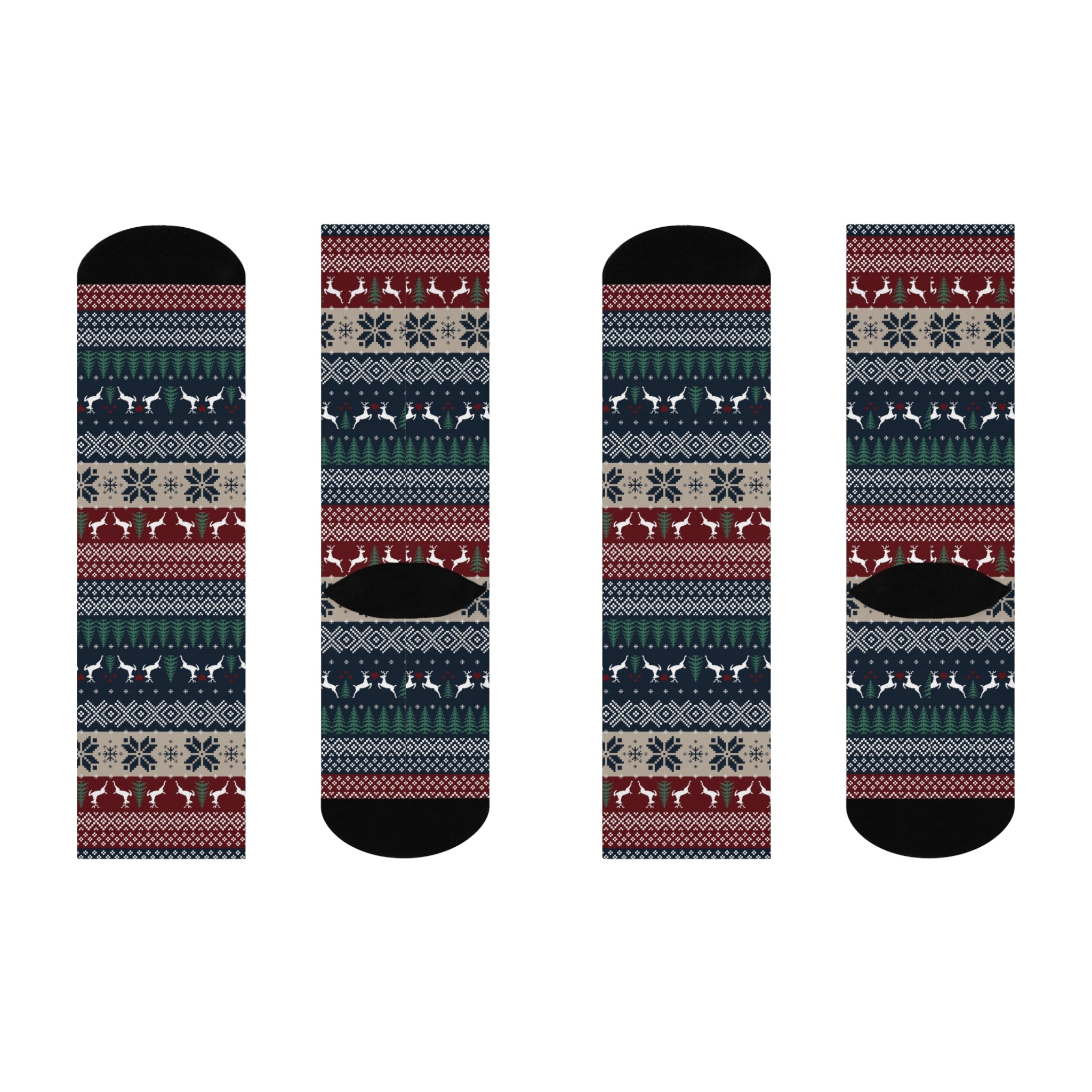 Festive Holiday Crew Socks - Love & Latte Co.
