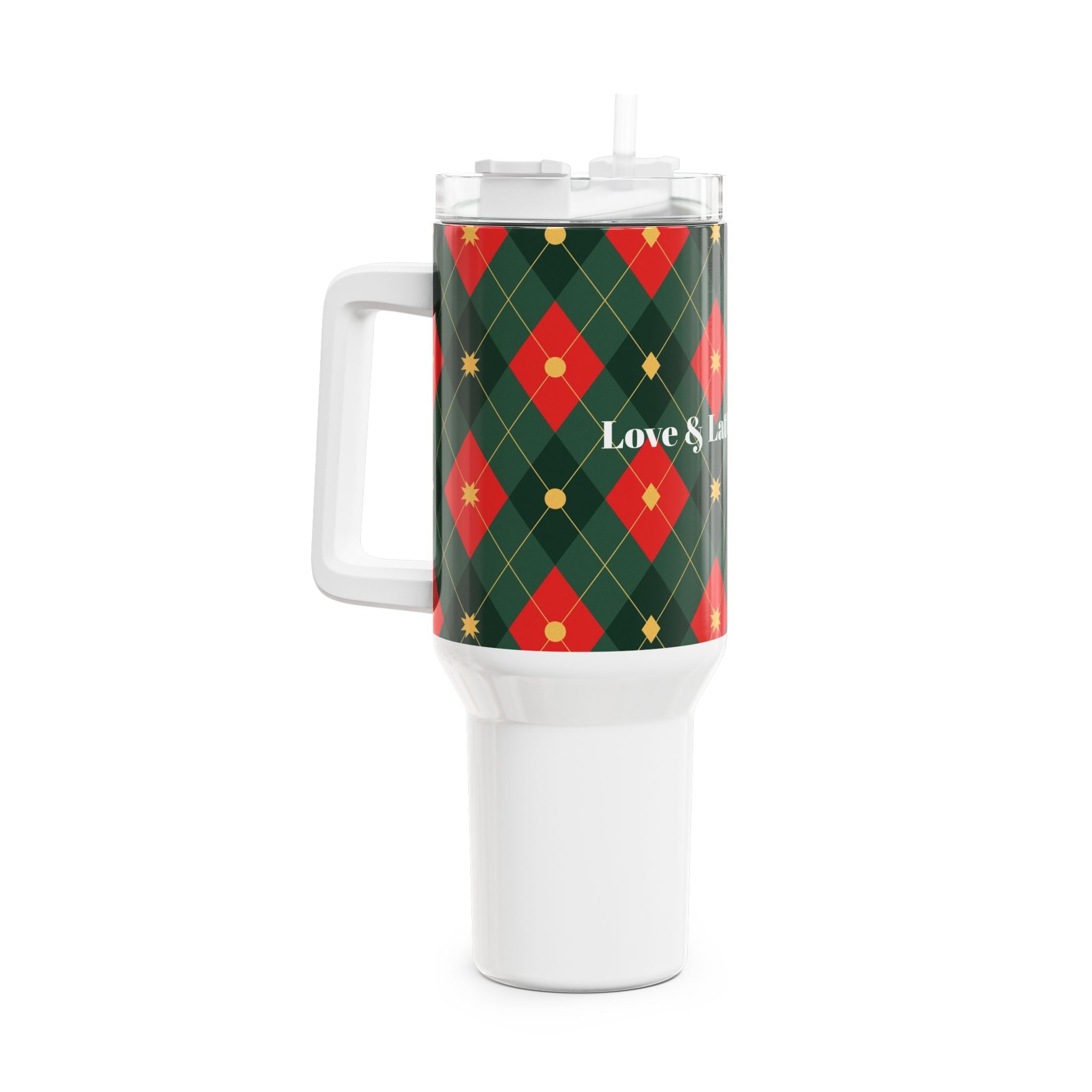 Festive Holiday Tumbler, 40oz - Love & Latte Co. - Love & Latte Co.