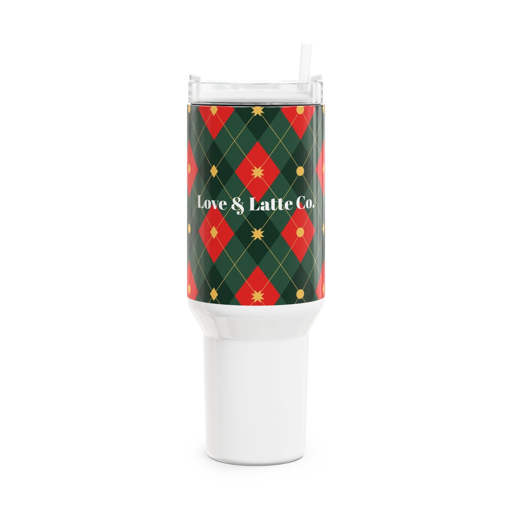 Festive Holiday Tumbler, 40oz - Love & Latte Co. - Love & Latte Co.