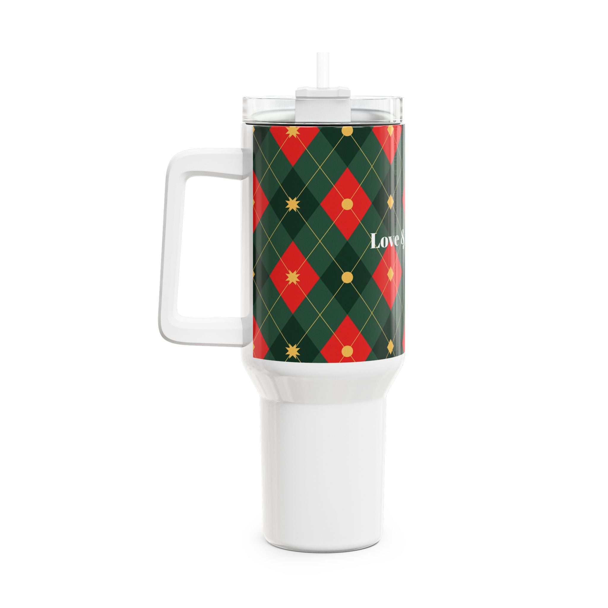 Festive Holiday Tumbler, 40oz - Love & Latte Co. - Love & Latte Co.