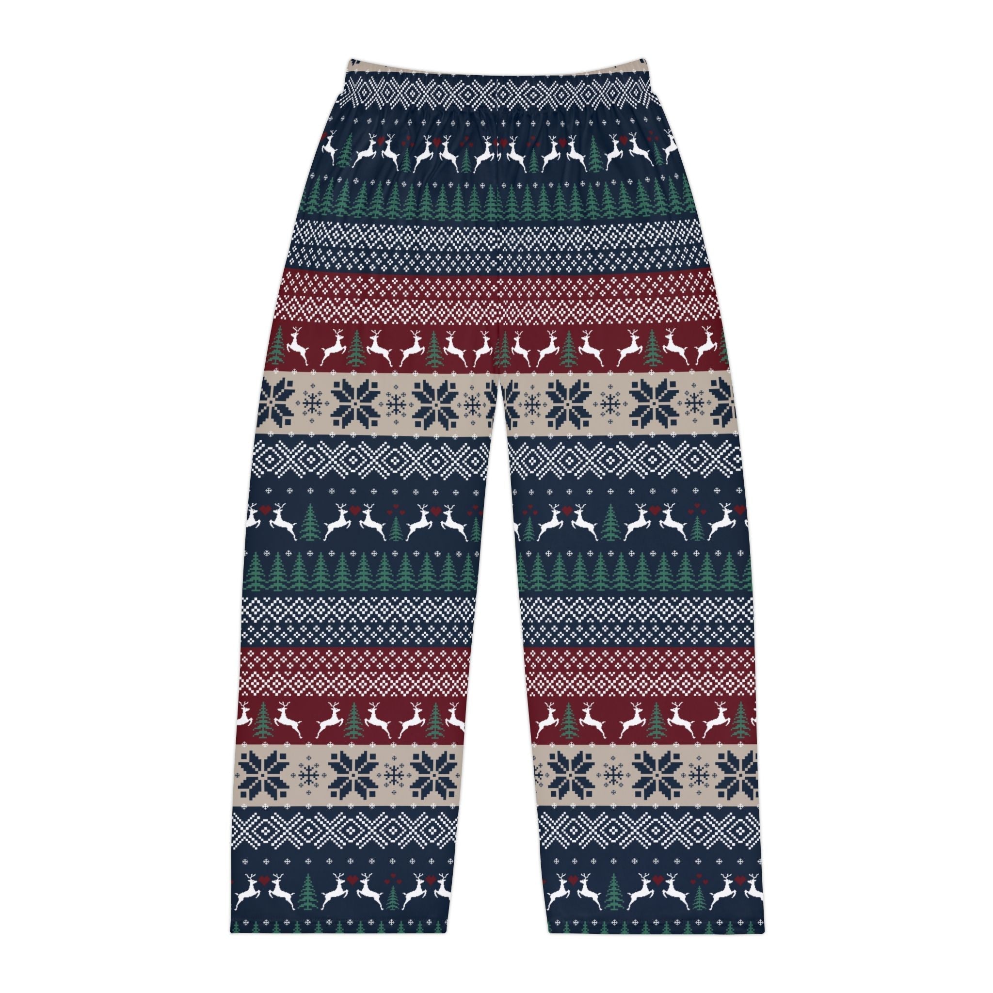 Fireside Comfort : Cozy Holiday Men's Pajama Pants with Festive Print - Love & Latte Co.