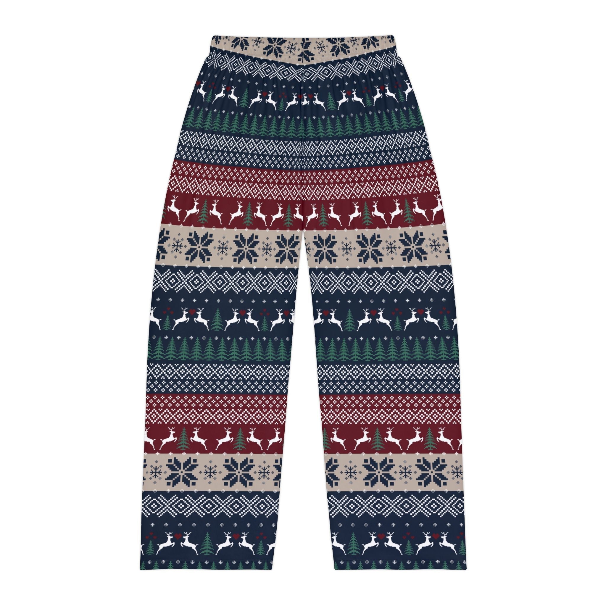 Fireside Comfort : Cozy Holiday Men's Pajama Pants with Festive Print - Love & Latte Co.