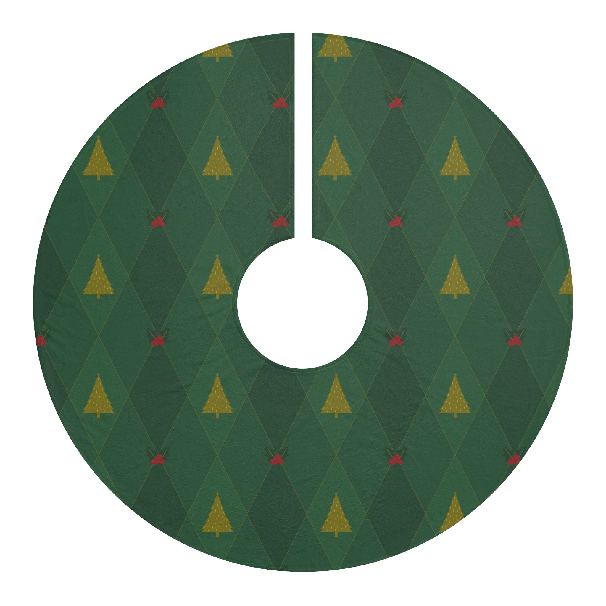 Frosted Evergreen – Winter White Holiday Tree Skirt - Love & Latte Co.