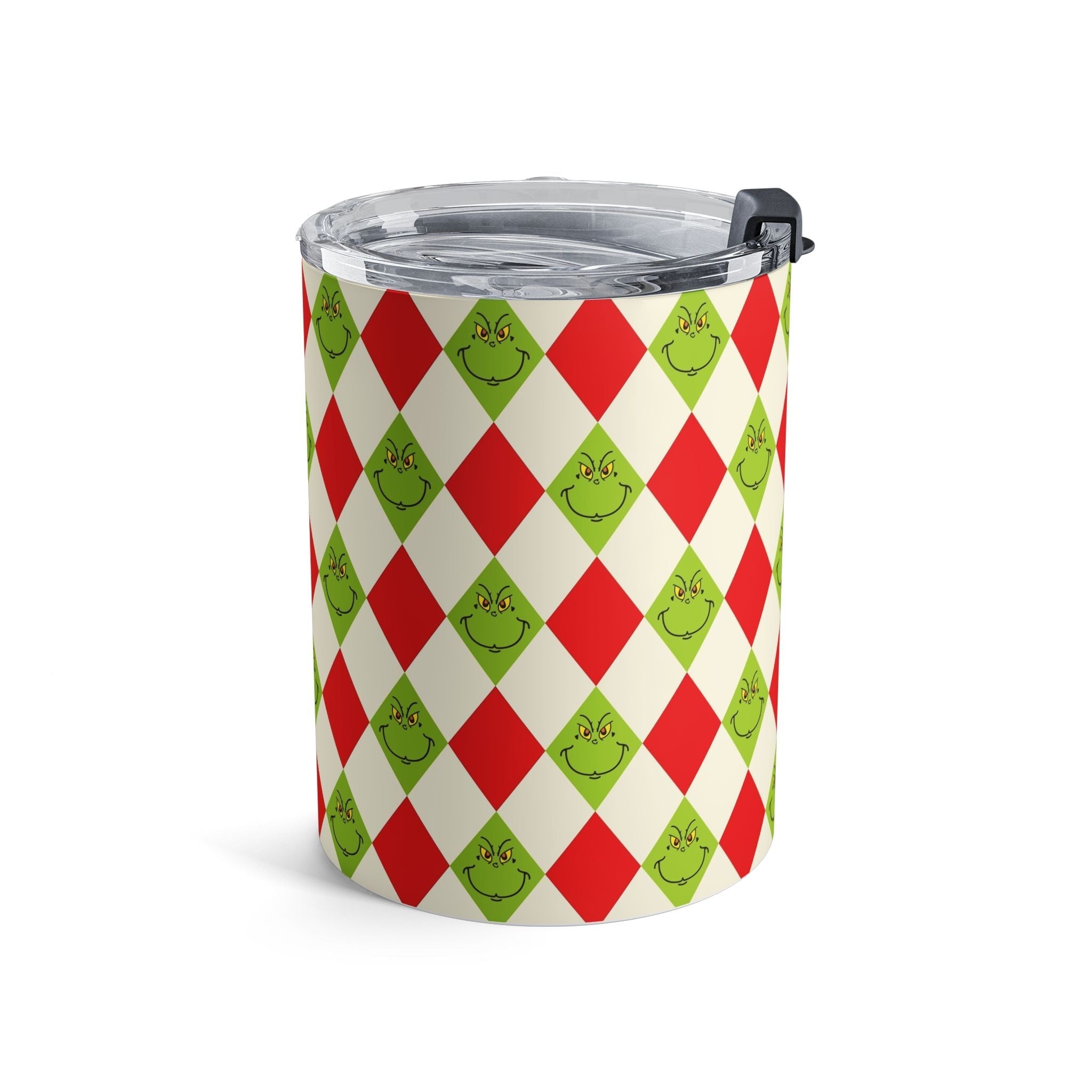 Grinch & Cheer Tumbler – Funny Holiday Cup for Coffee or Cocoa (10oz) - Love & Latte Co.