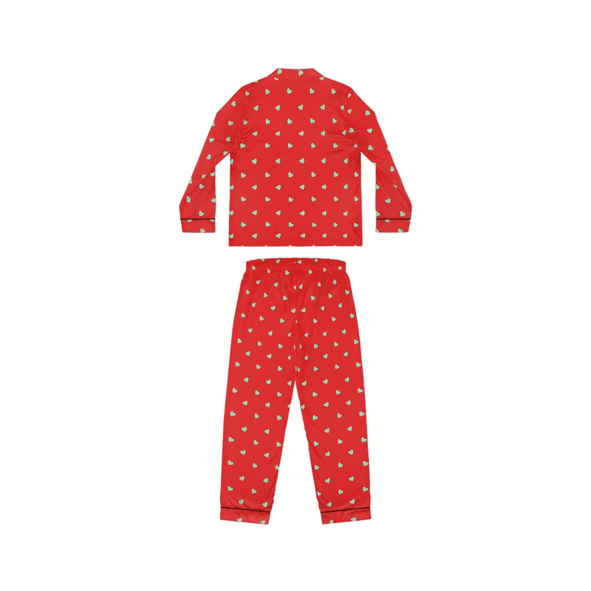 Holiday Satin Sleepwear Set – Elegant Winter Pajamas for Women : Cozy Eve Satin Set - Love & Latte Co.