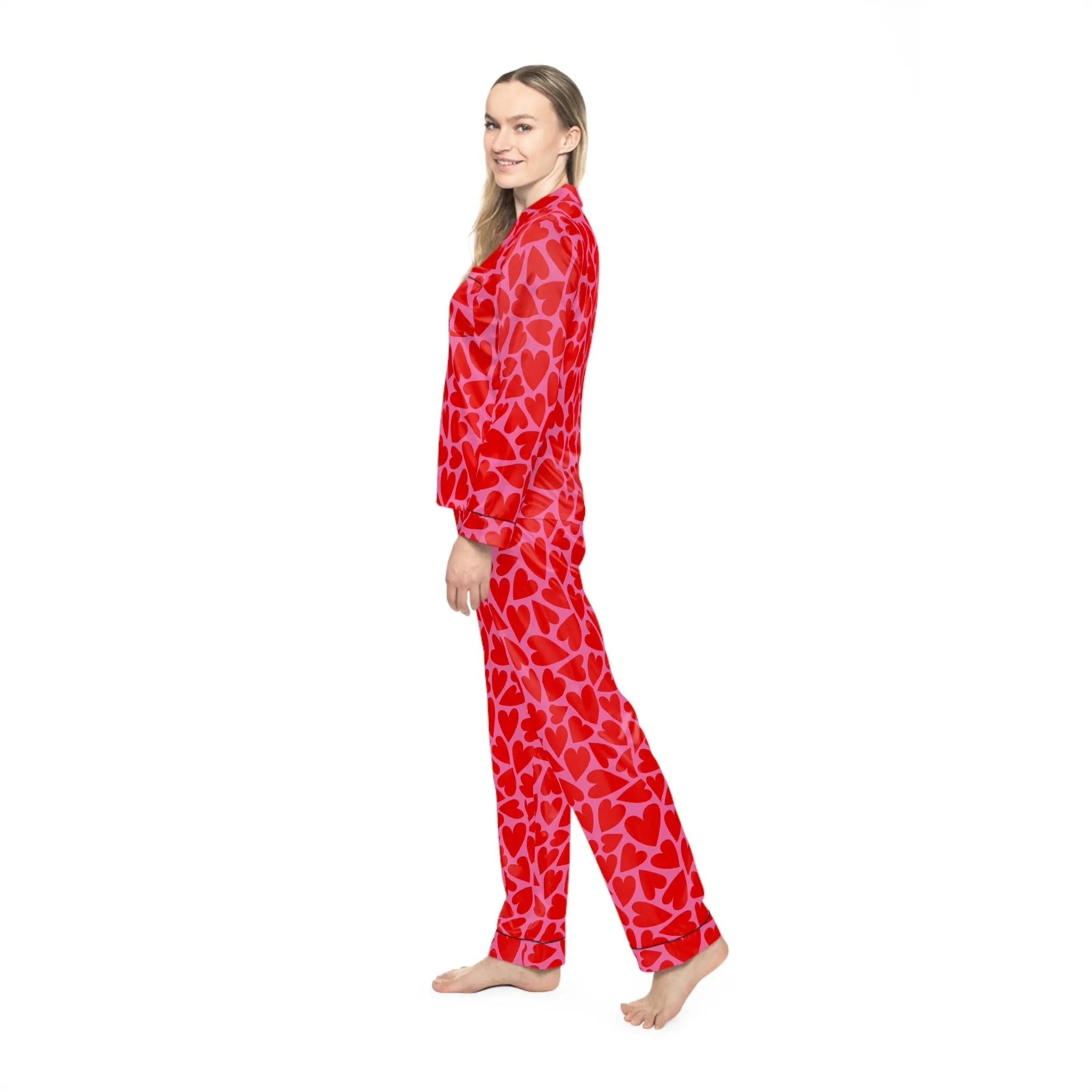 Velvet Whisper: Women’s Satin Sleepwear for Cozy NightsAll Over Prints