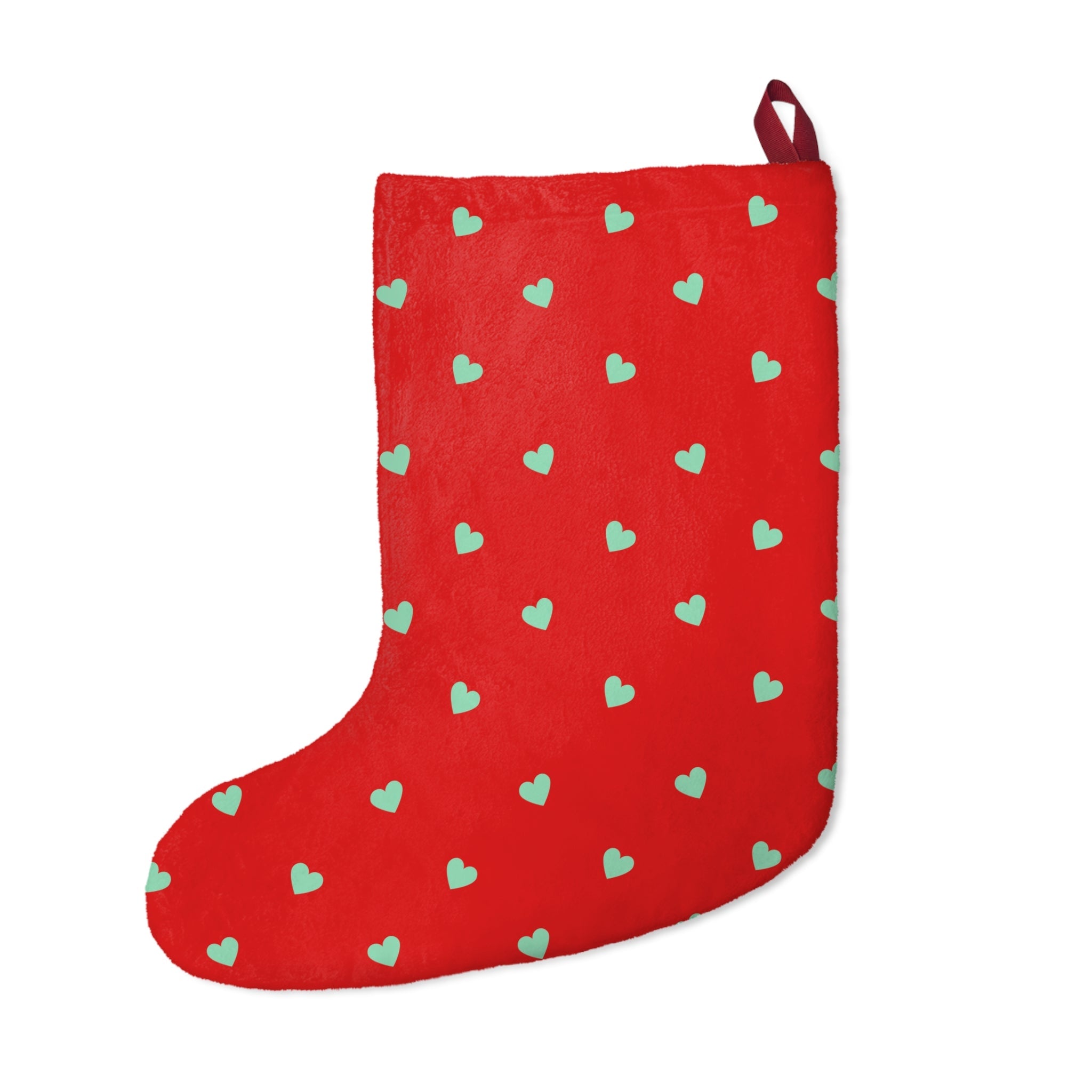 Joyful Christmas Stocking – Cozy Fleece Holiday Decoration - Love & Latte Co.
