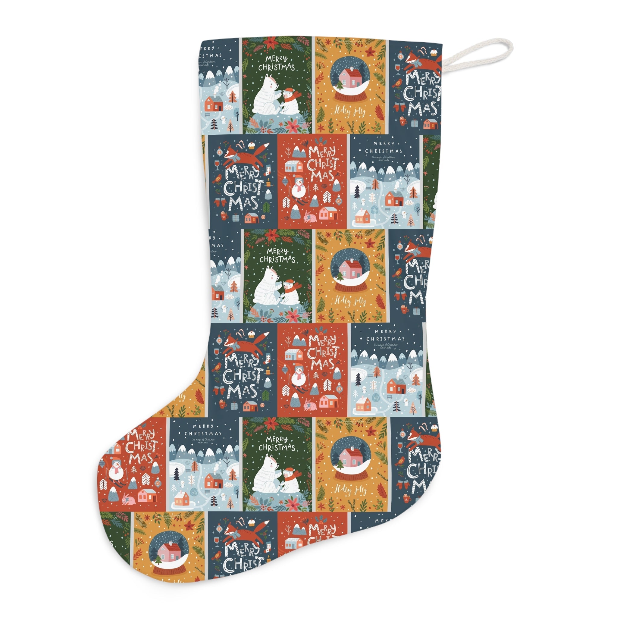 Luxury Faux Suede Santa Stocking – Classic Christmas Fireplace Décor & Holiday Gift Idea - Love & Latte Co.