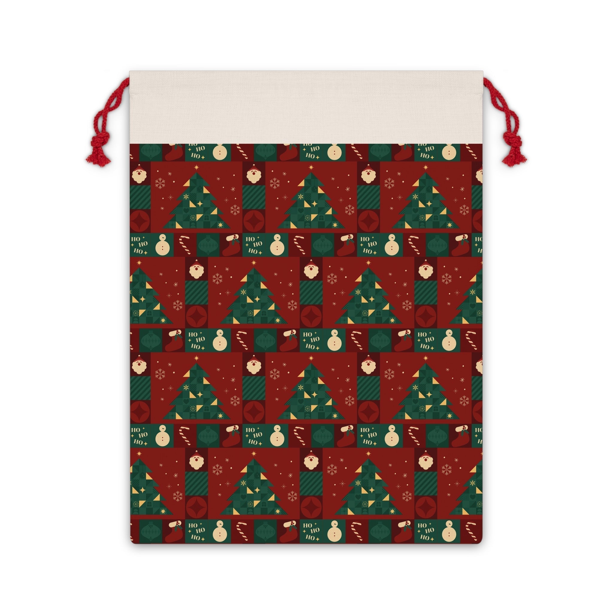 Noel Gift Bag: Holiday Gift Bag with Festive Pattern - Love & Latte Co.