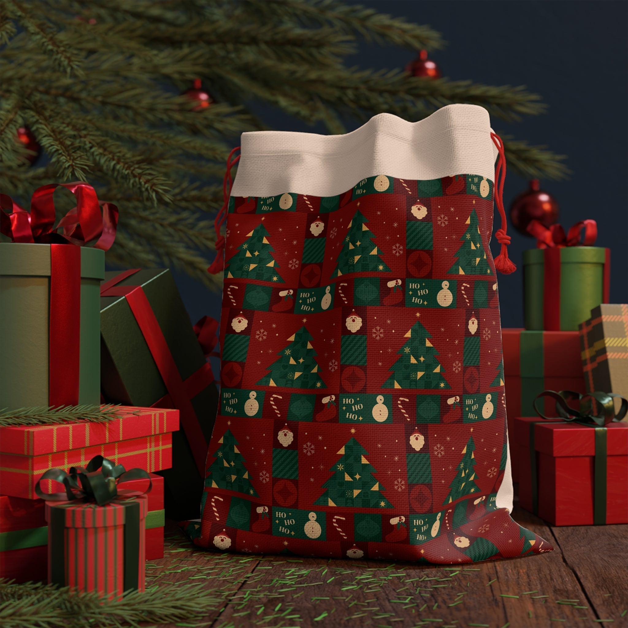 Noel Gift Bag: Holiday Gift Bag with Festive Pattern - Love & Latte Co.