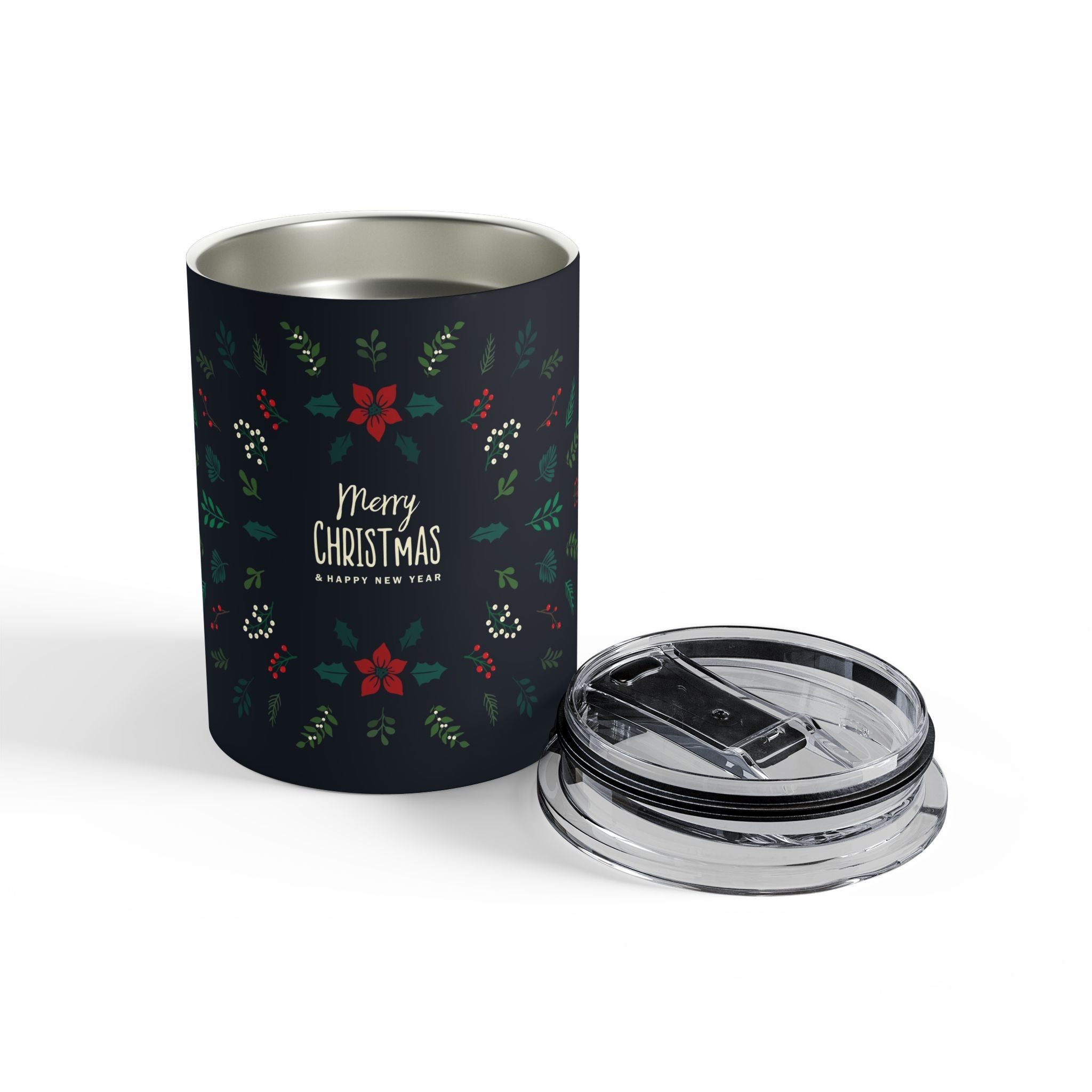 North Pole Nights: Festive Holiday Tumbler – Merry Christmas & Happy New Year Drinkware (10oz) - Love & Latte Co.