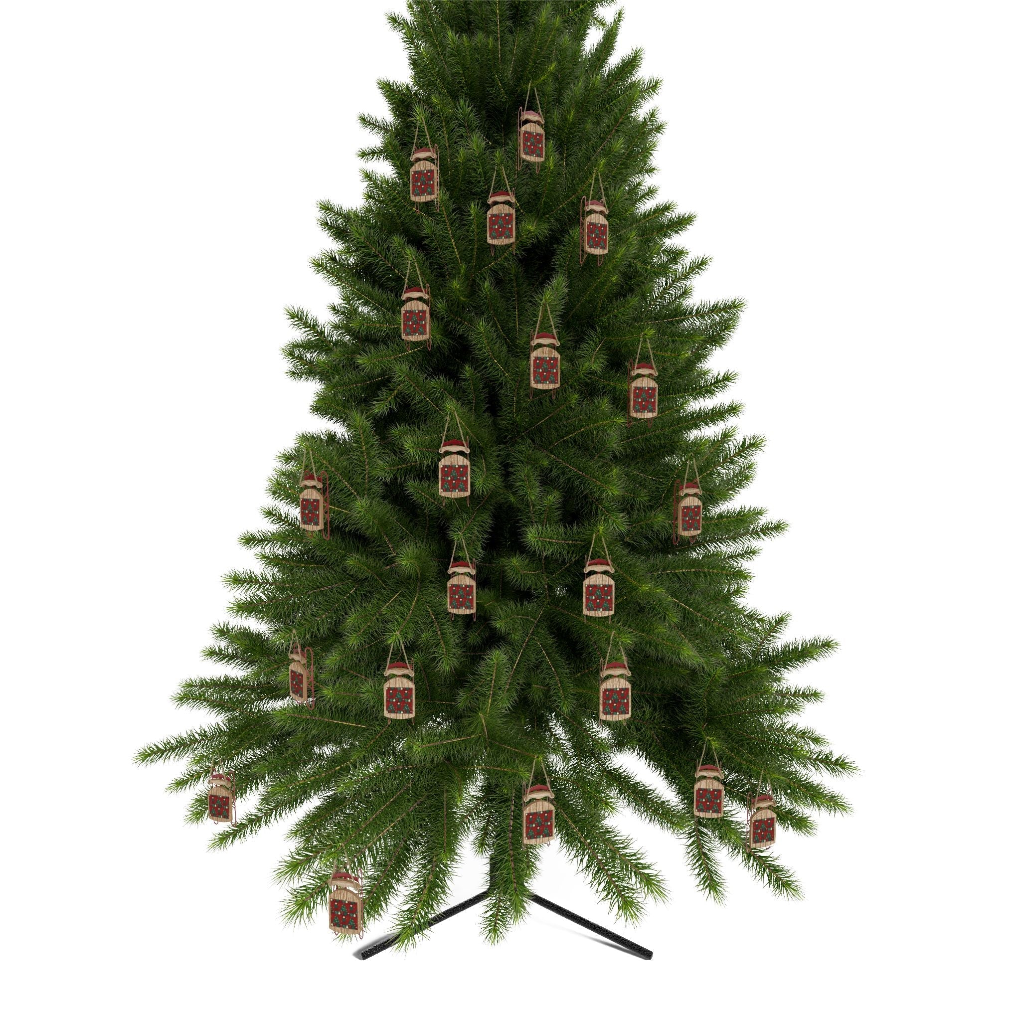 Sled Ornaments - Love & Latte Co.