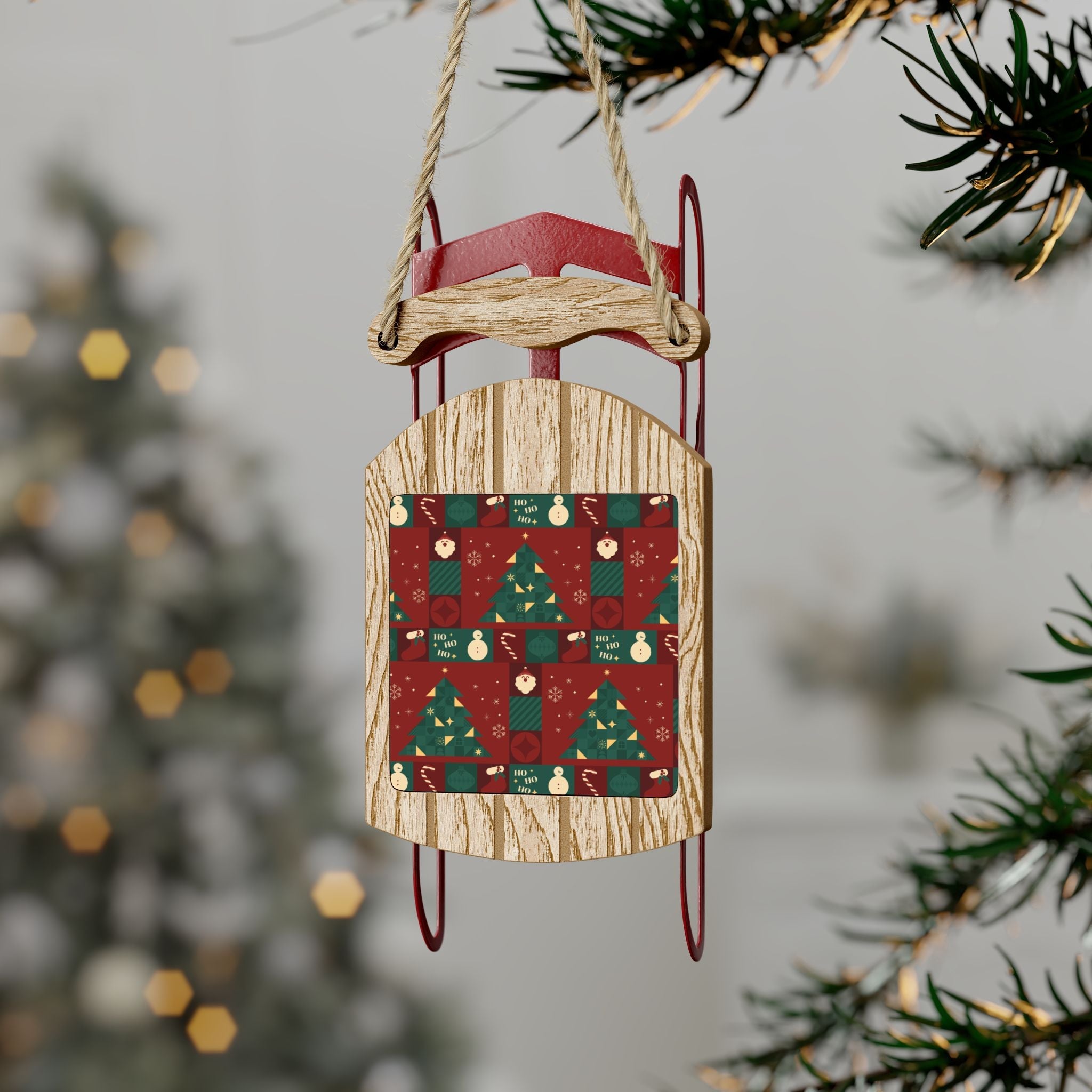 Sled Ornaments - Love & Latte Co.