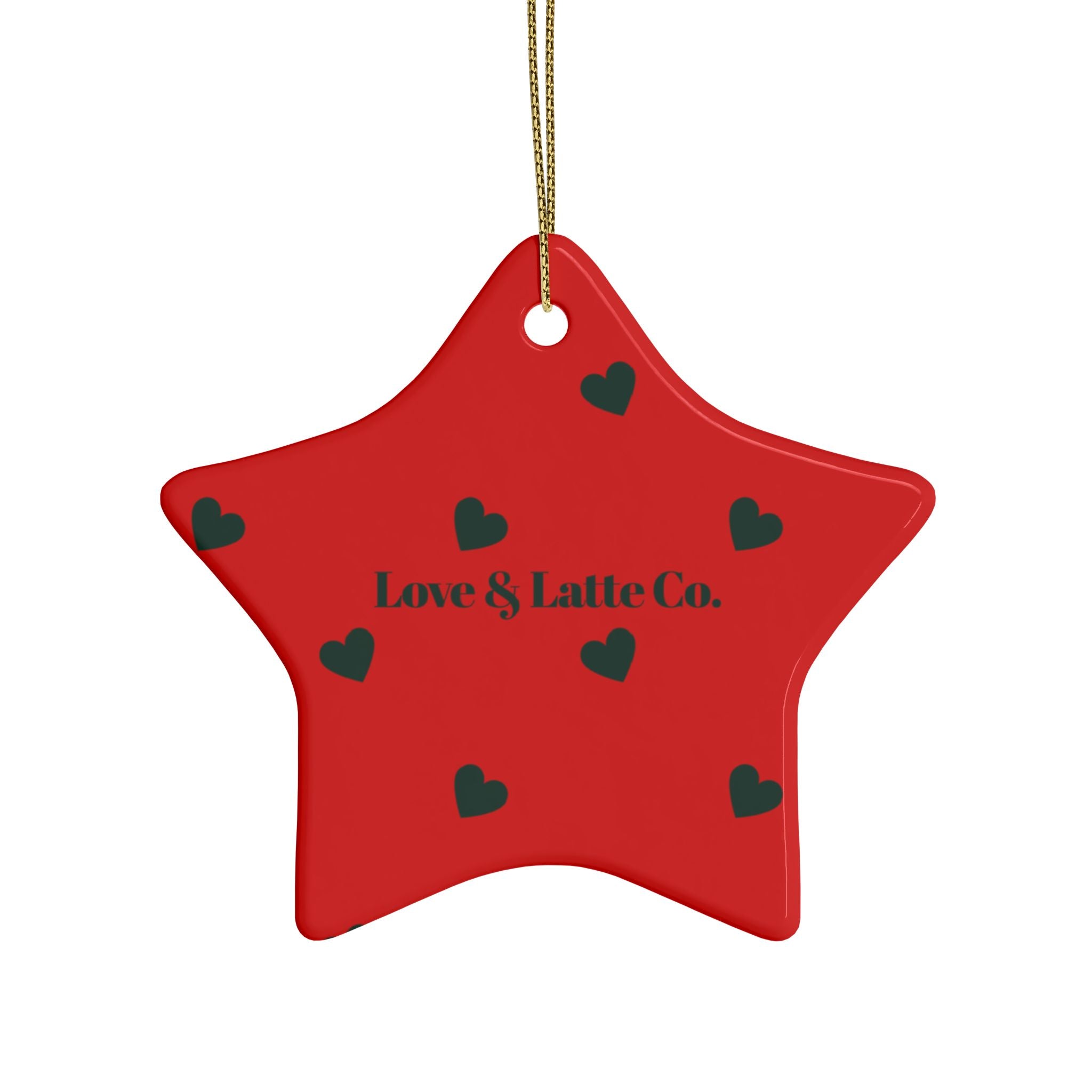 Valentine's Day Ceramic Heart Ornaments - Set of 1, 5, 10, or 20 - Love & Latte Co.