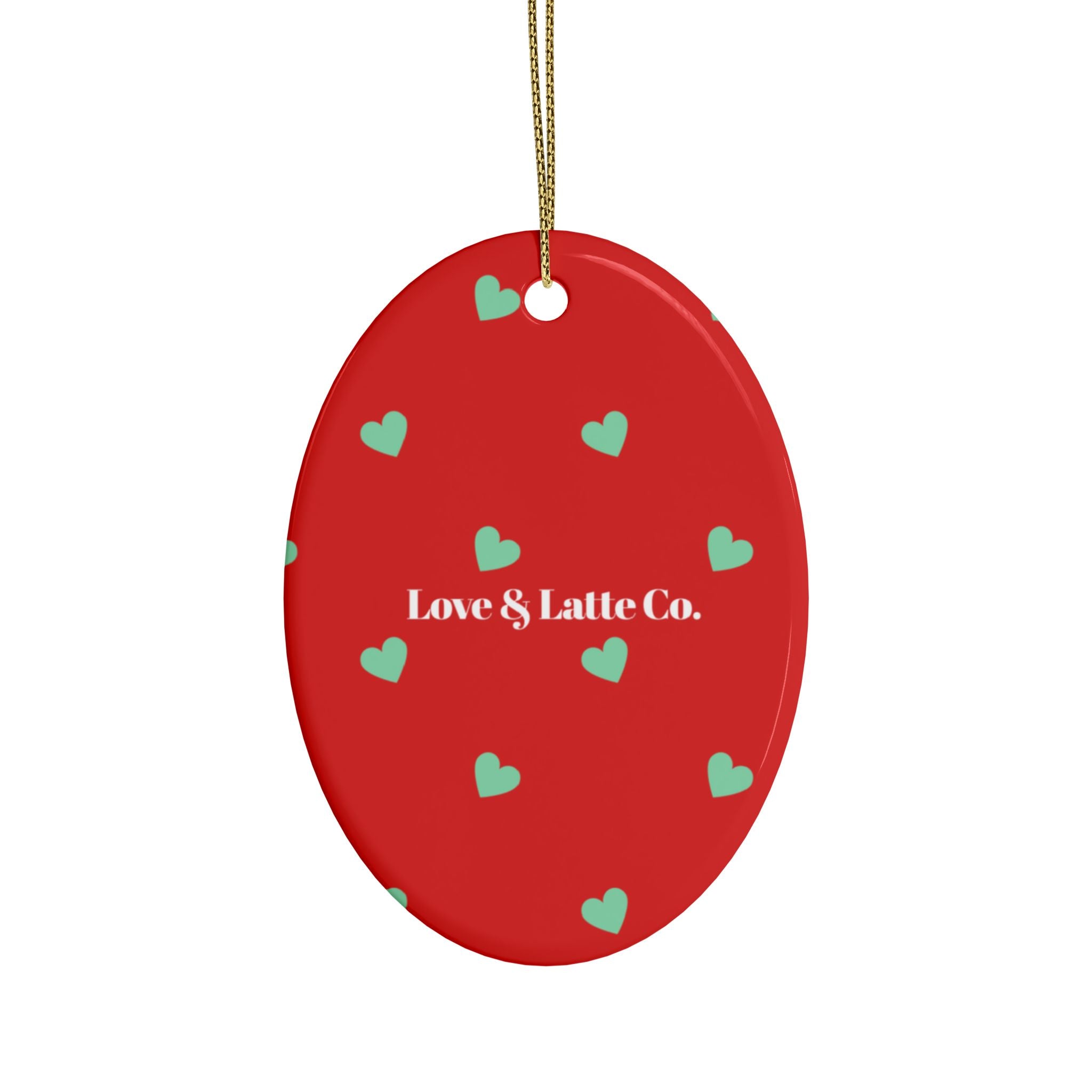 Valentine's Day Ceramic Heart Ornaments - Set of 1, 5, 10, or 20 - Love & Latte Co.