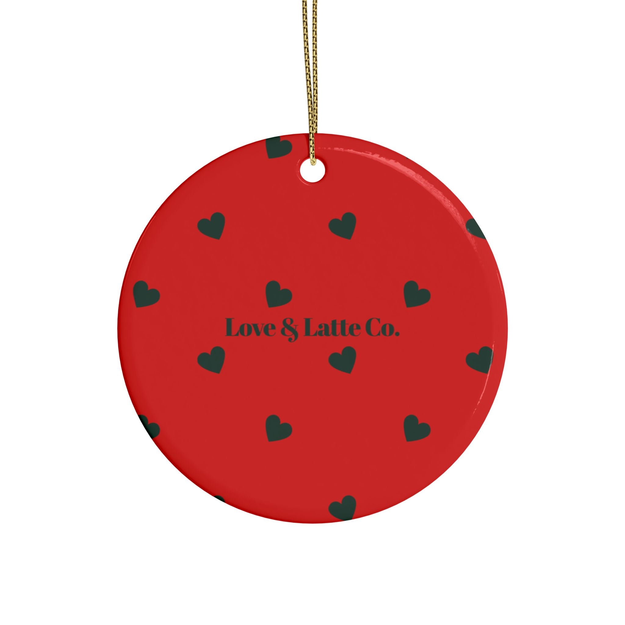 Valentine's Day Ceramic Heart Ornaments - Set of 1, 5, 10, or 20 - Love & Latte Co.
