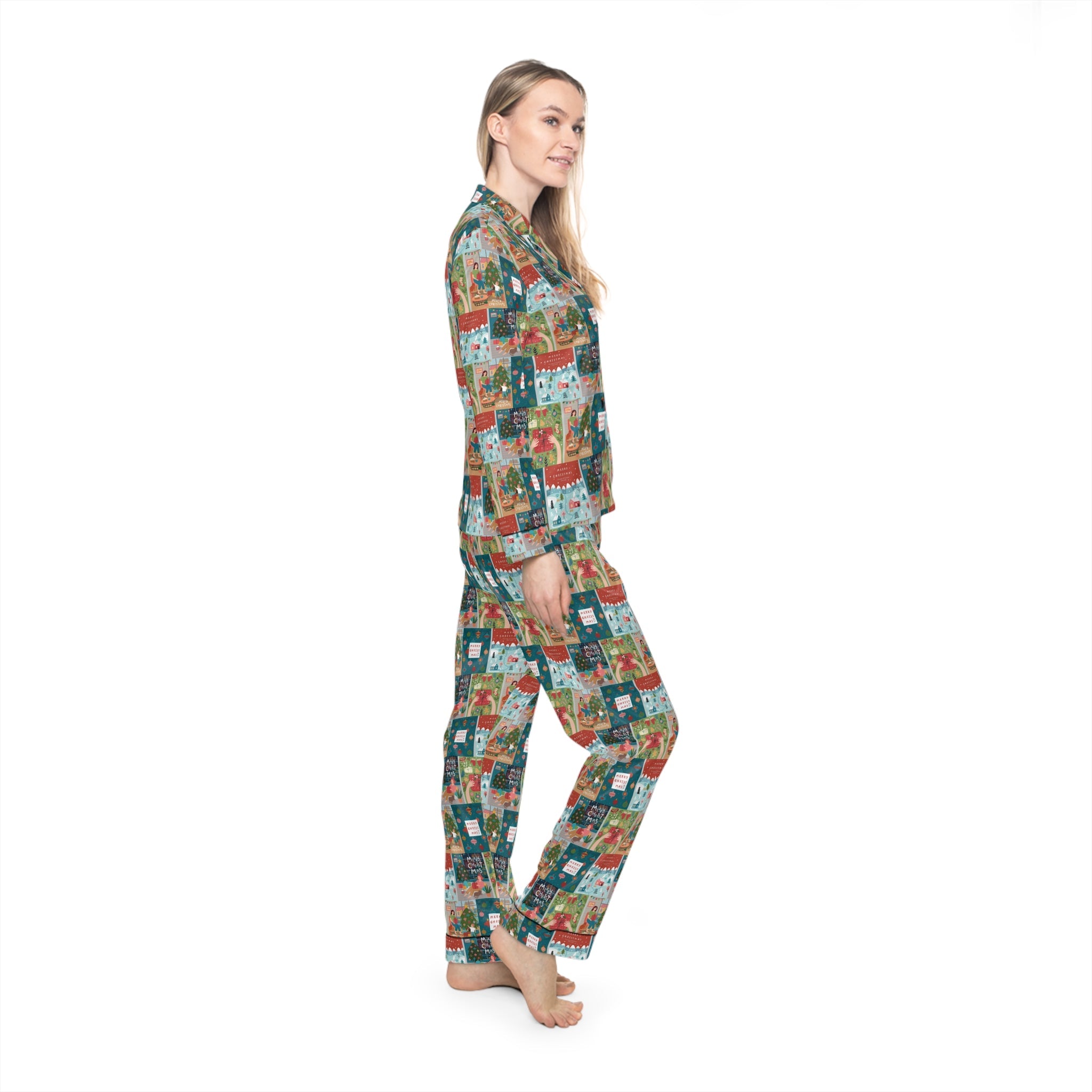 Winter Dreams: Women's Satin Pajama Set - Love & Latte Co.