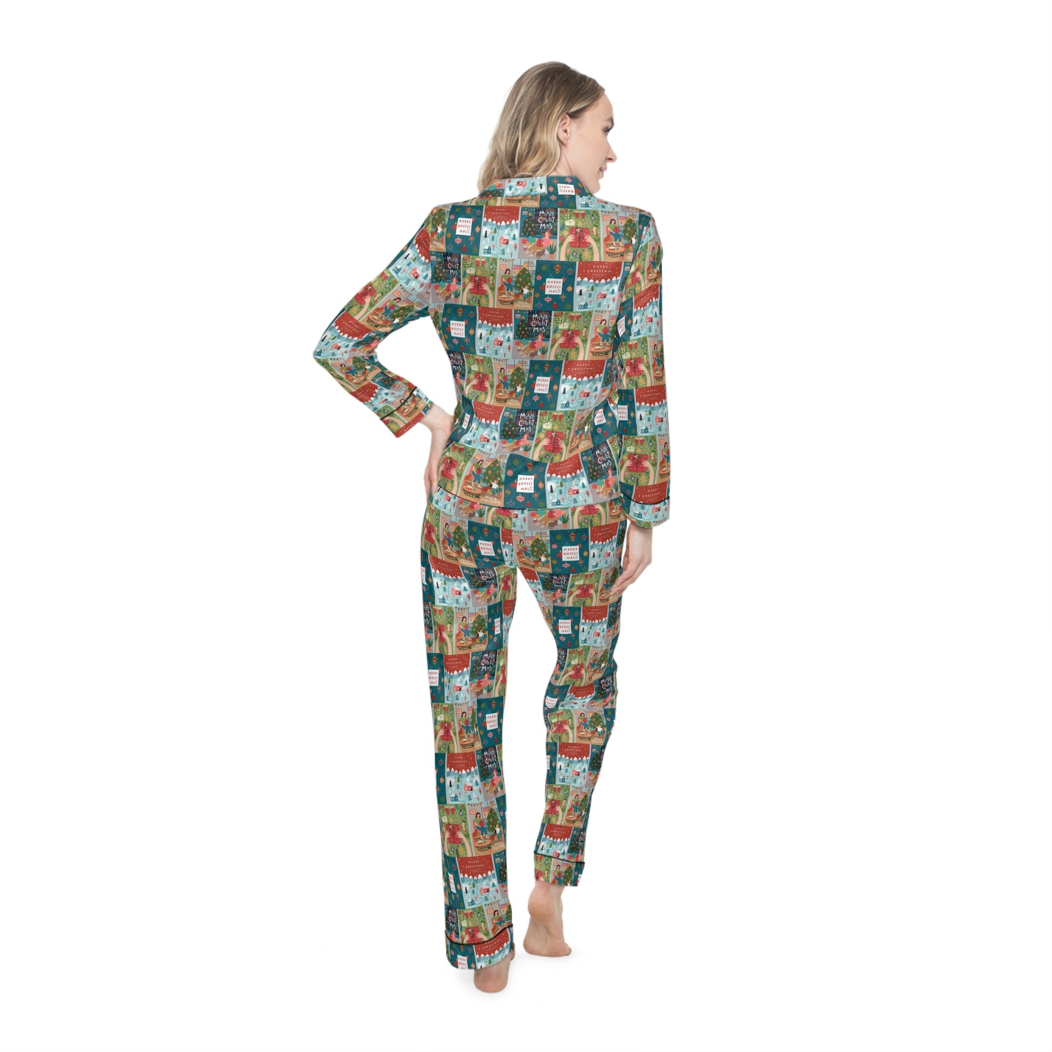 Winter Dreams: Women's Satin Pajama Set - Love & Latte Co.