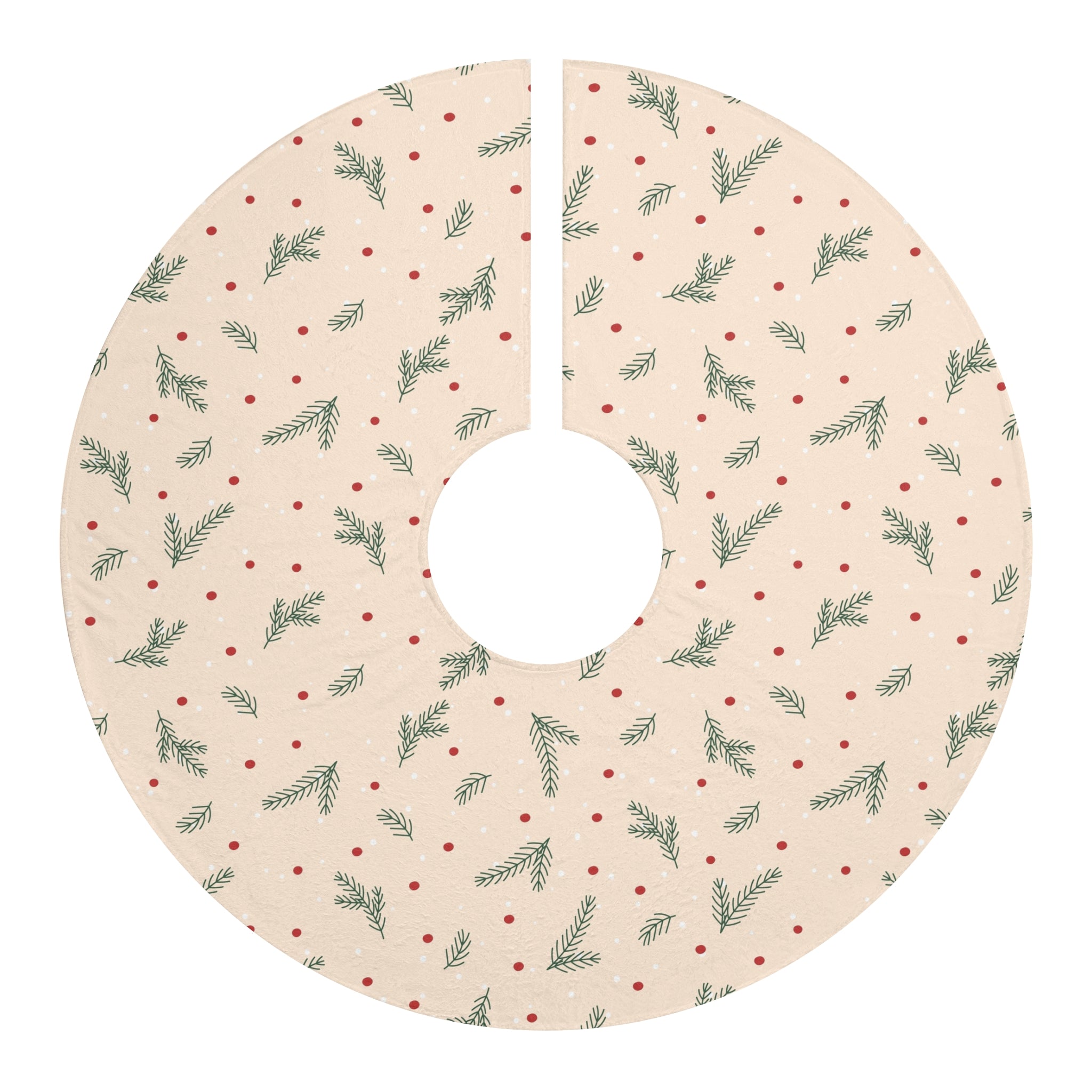 Winter Wonderland Whispers – Minimalist Holiday Tree Skirt - Love & Latte Co.