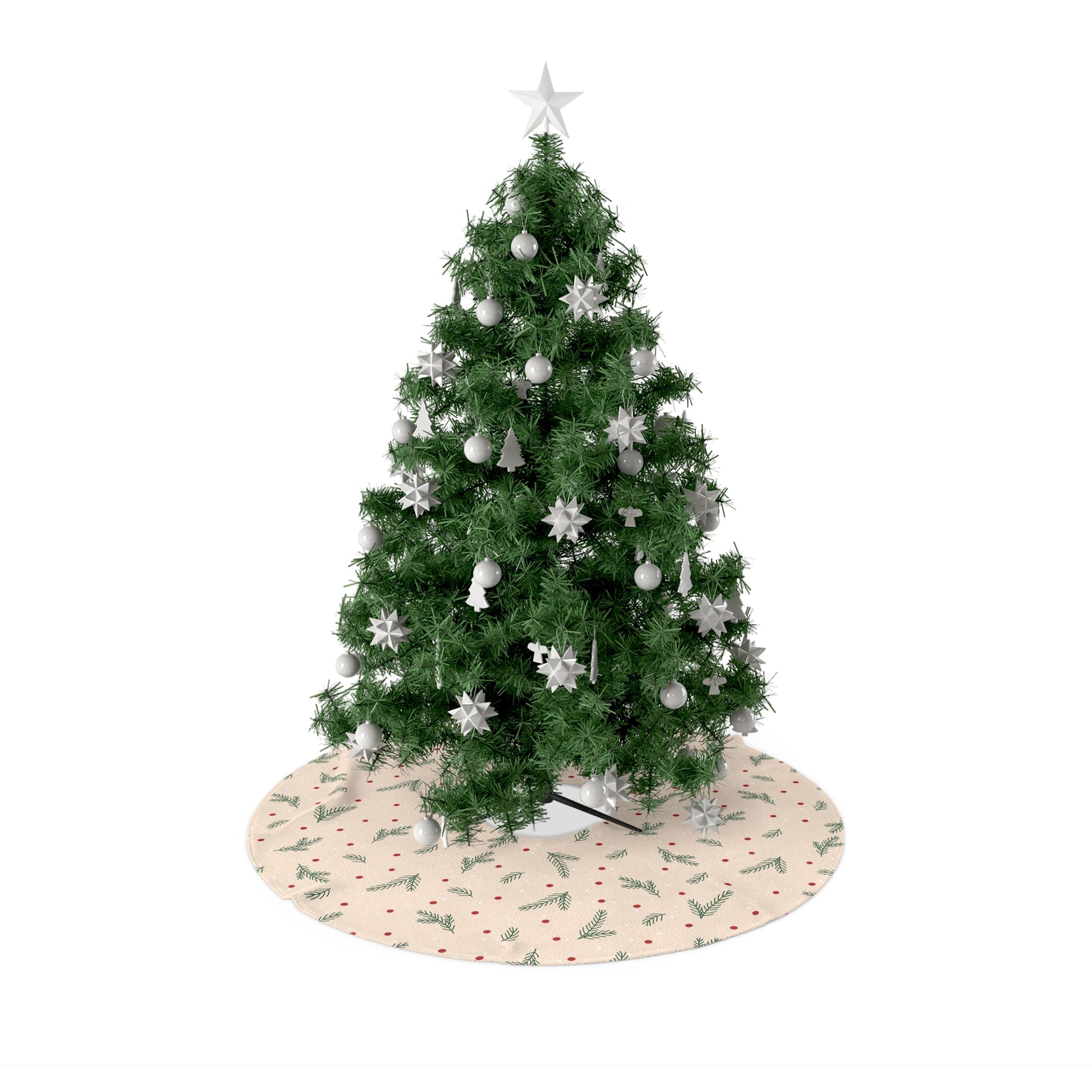 Winter Wonderland Whispers – Minimalist Holiday Tree Skirt - Love & Latte Co.