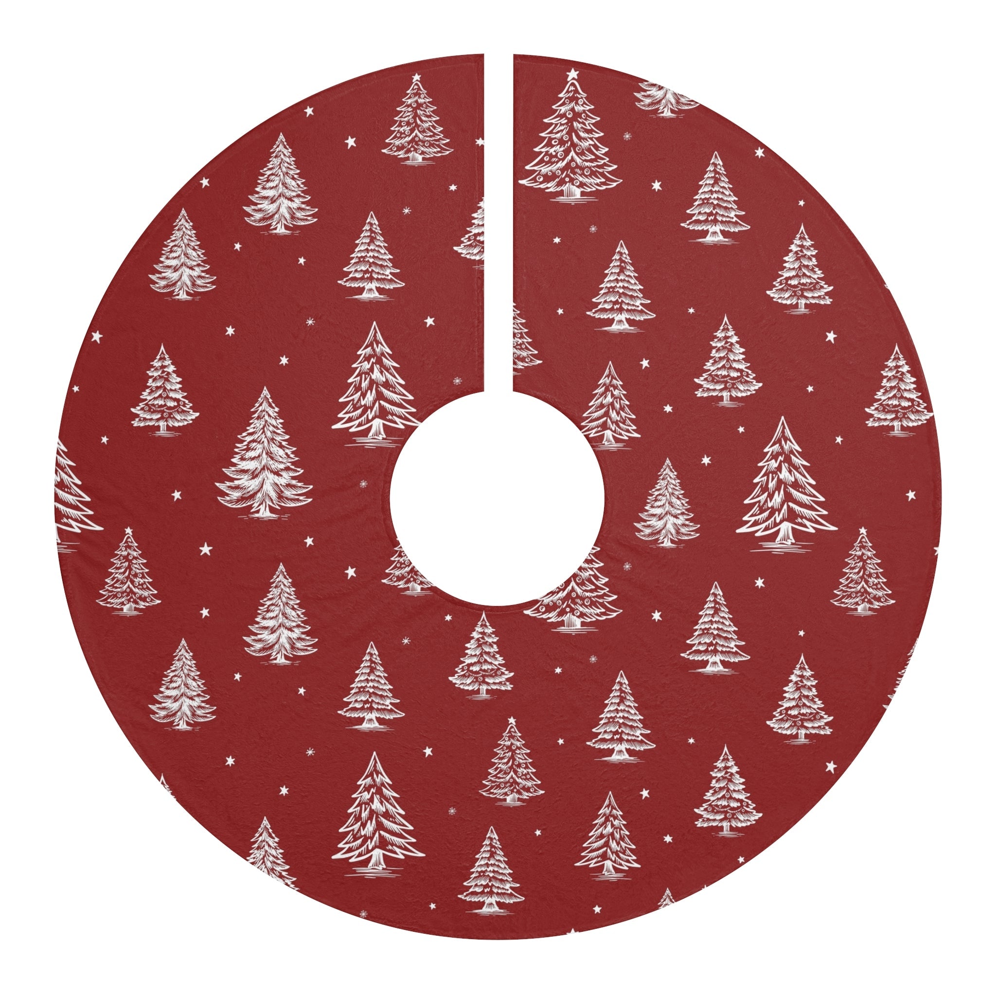 Winter Wonderland Whispers – Minimalist Holiday Tree Skirt - Love & Latte Co.