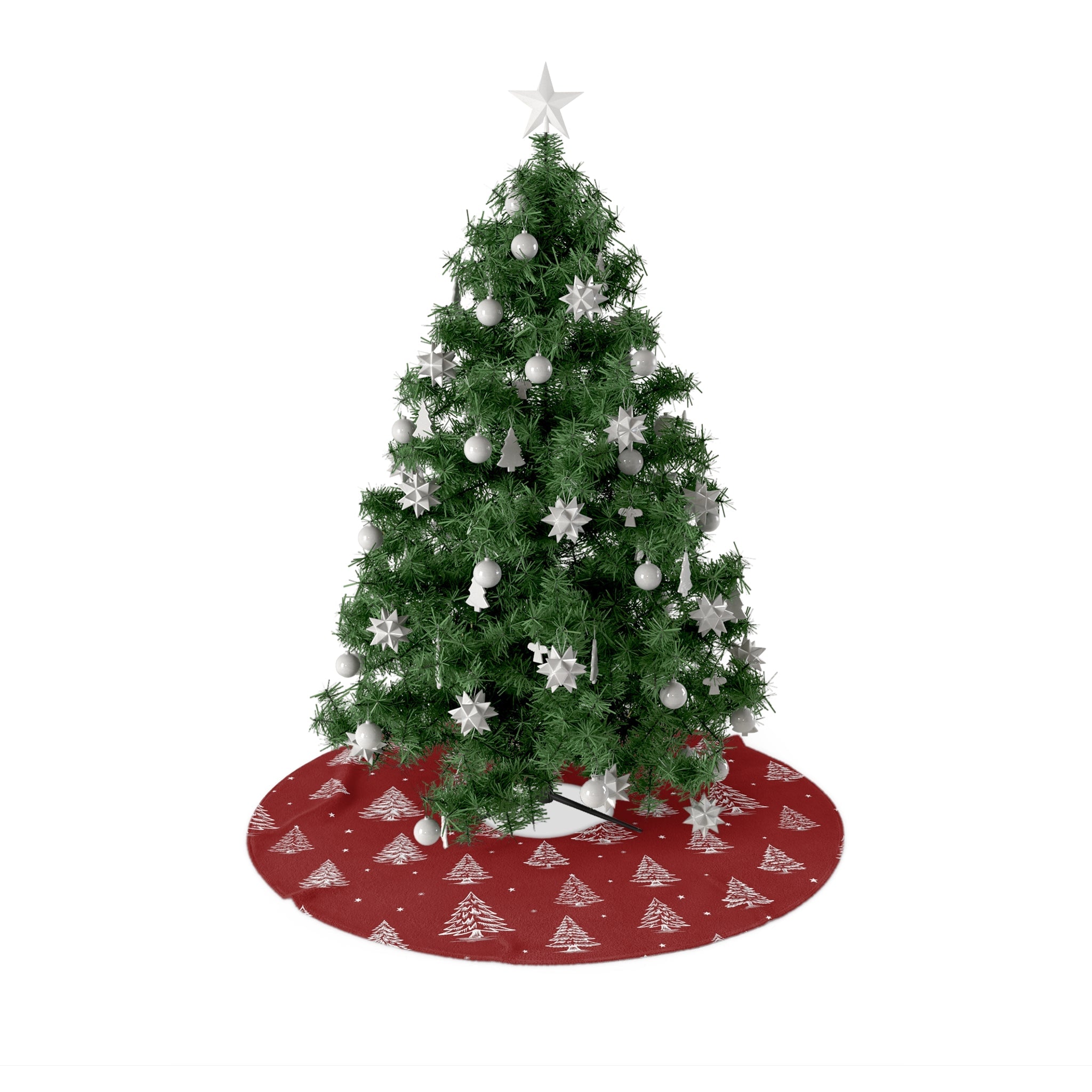 Winter Wonderland Whispers – Minimalist Holiday Tree Skirt - Love & Latte Co.